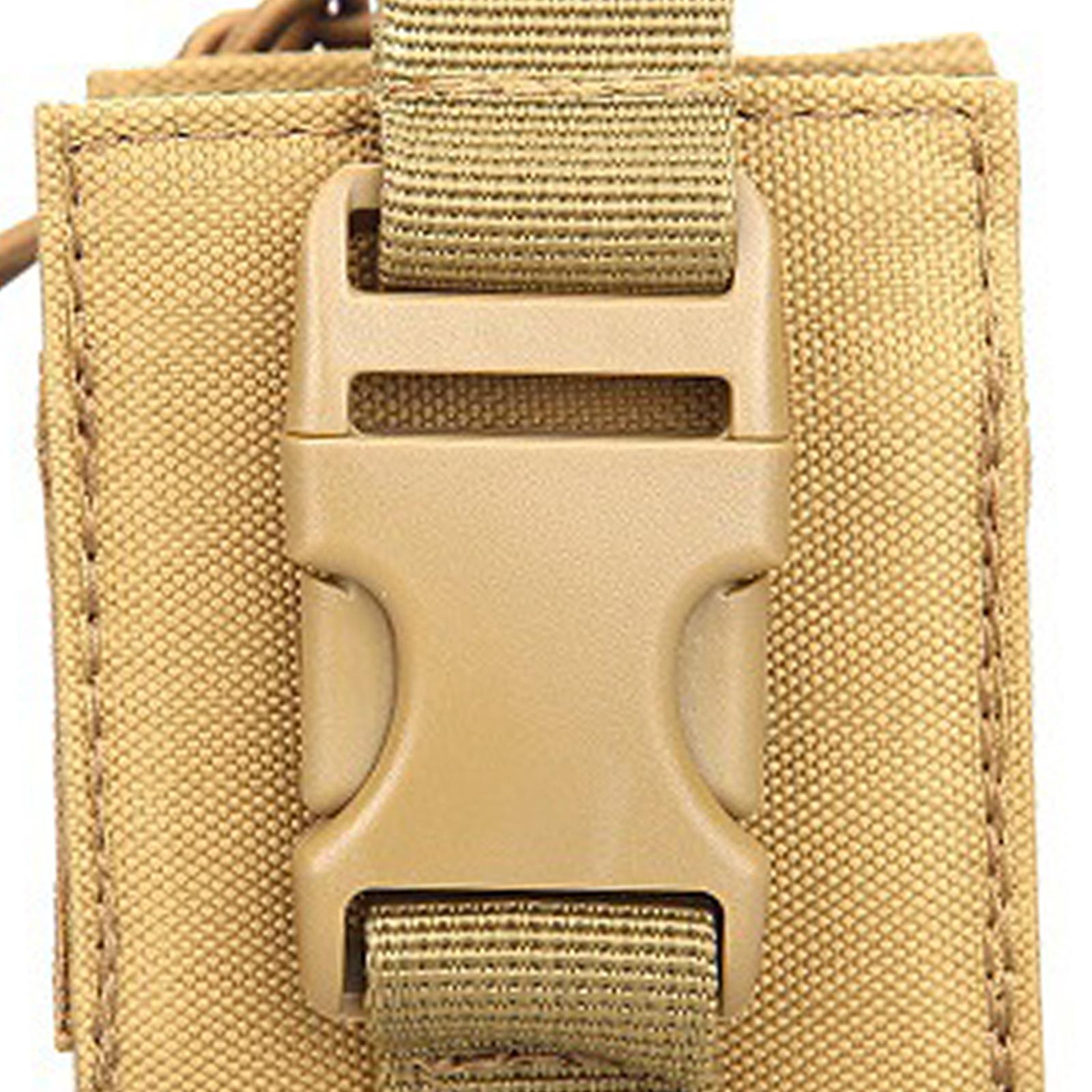 1PC Radio Pouch Holder Lightweight Portable Waist Bag Universal for Camping Khaki