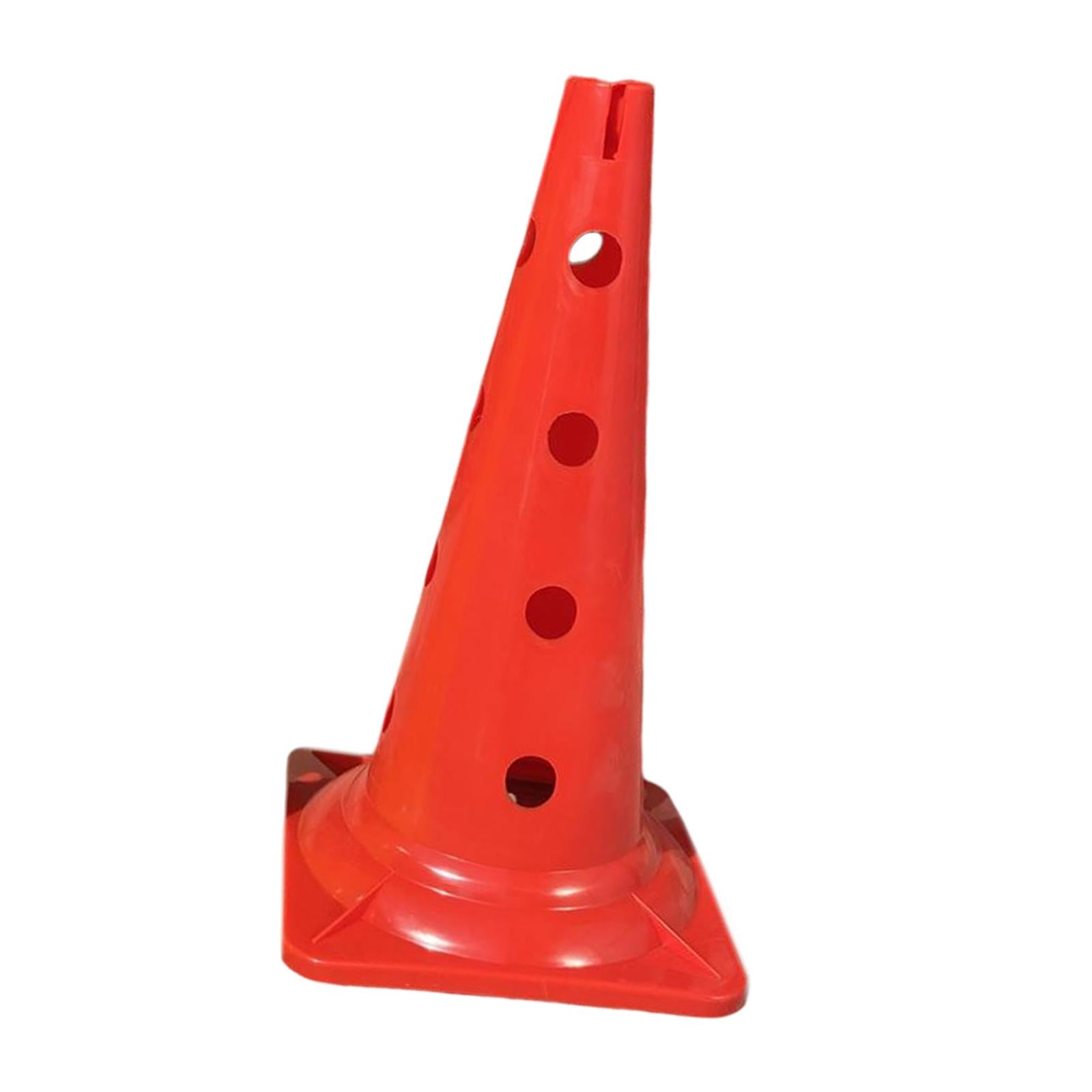 20 inch Thickened Sport Training Cone with Hole for Soccer Basketball Red