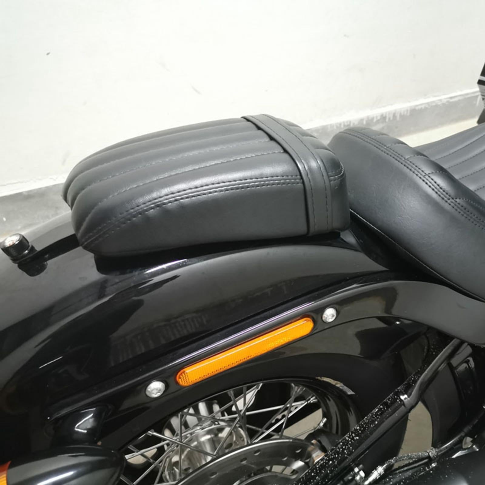 Motorcycle Rear Pillion Passenger Pad Solo Seat For Harley Street Bob