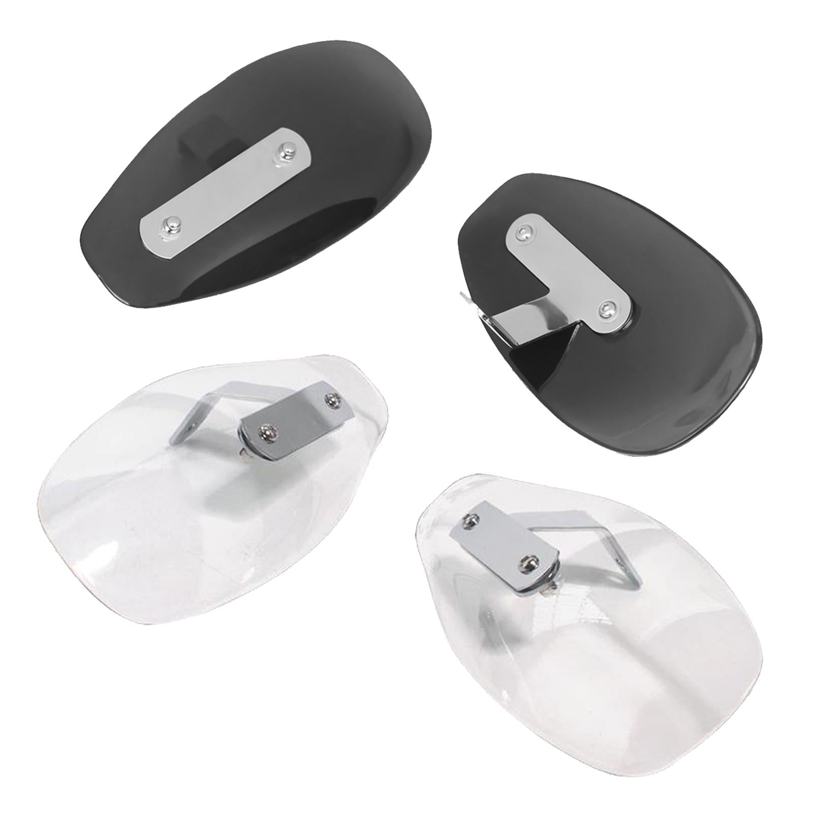 1 Pair Motorcycle Plastic Hand Guard Cold Wind Deflector Shield Black