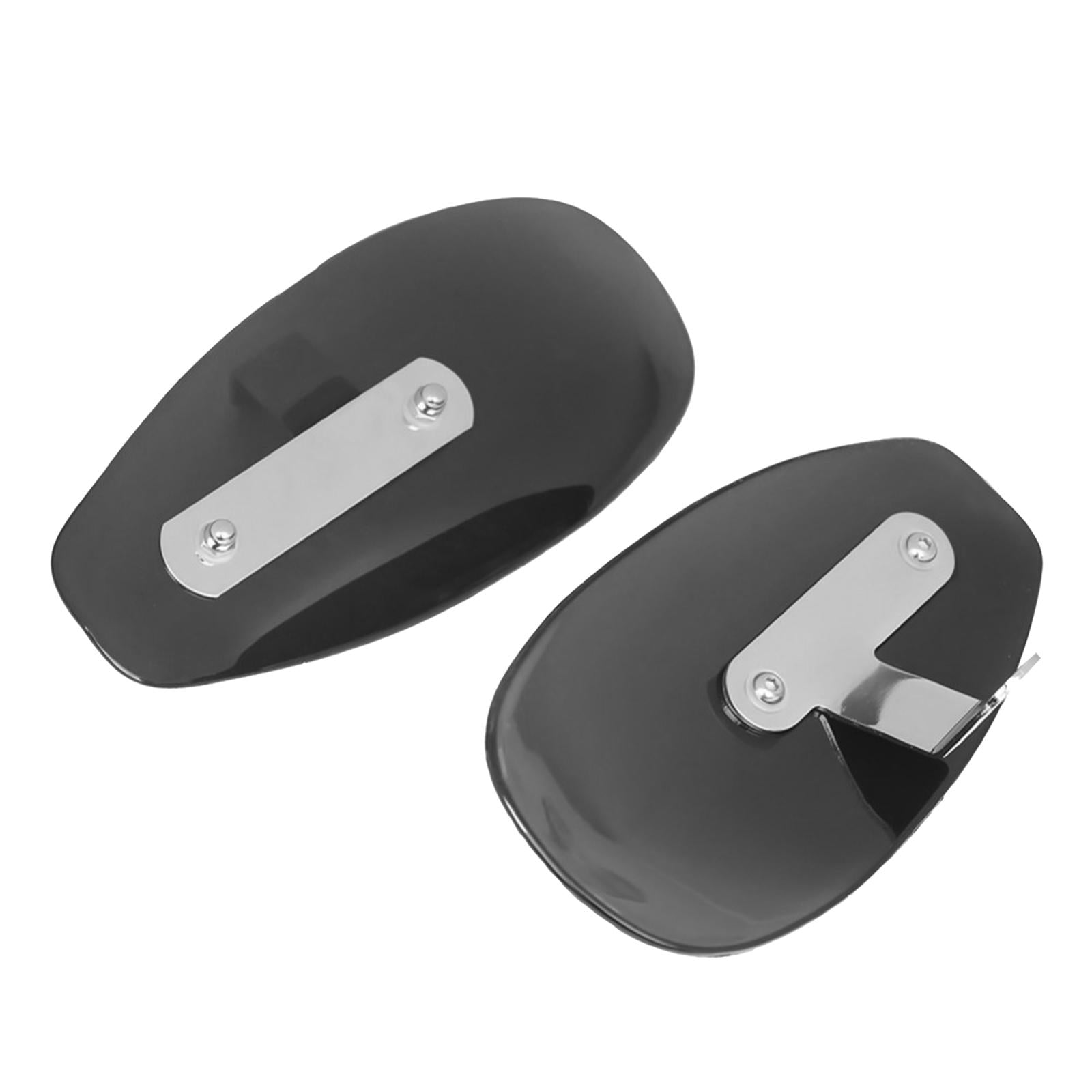 1 Pair Motorcycle Plastic Hand Guard Cold Wind Deflector Shield Black