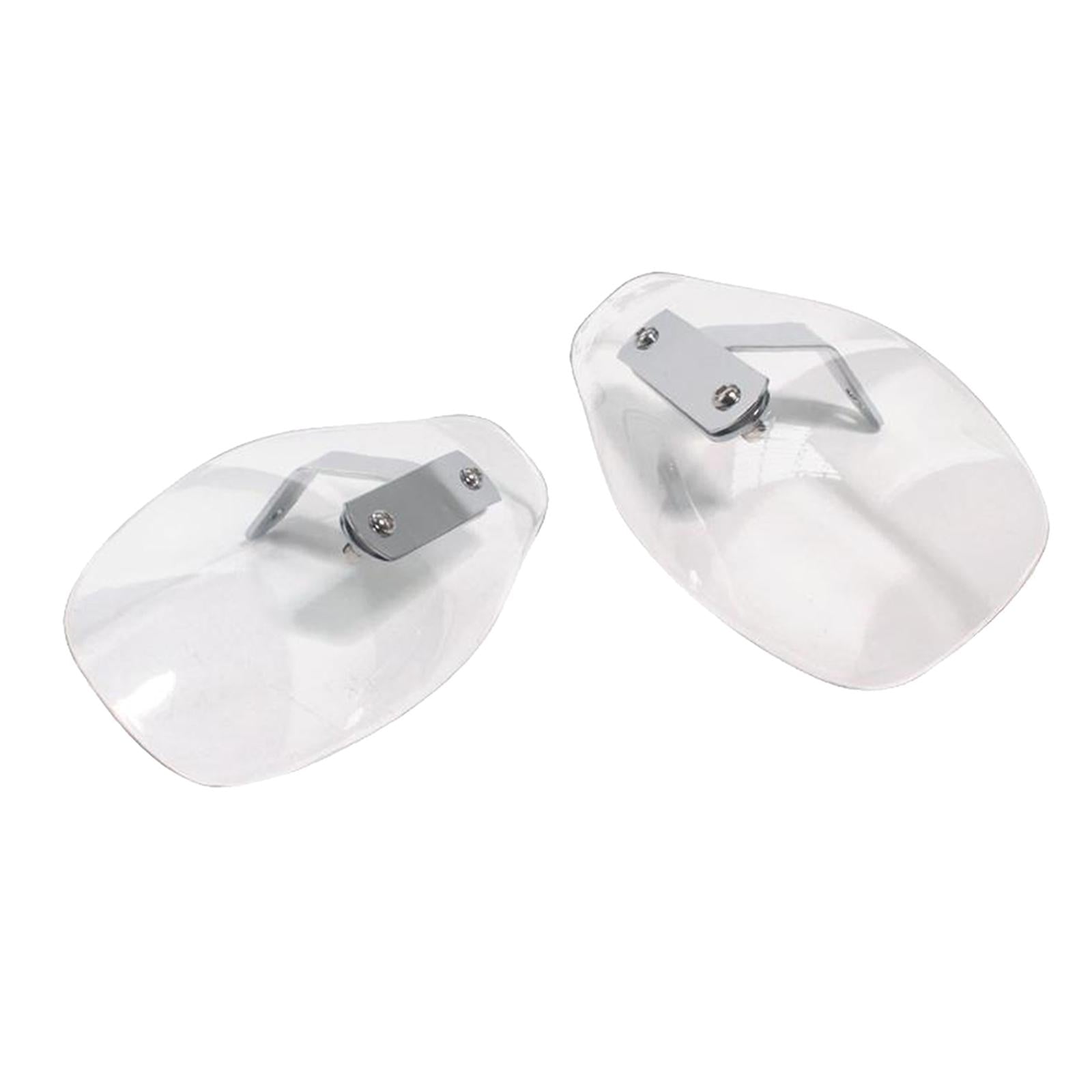 1 Pair Motorcycle Plastic Hand Guard Cold Wind Deflector Shield Transparent
