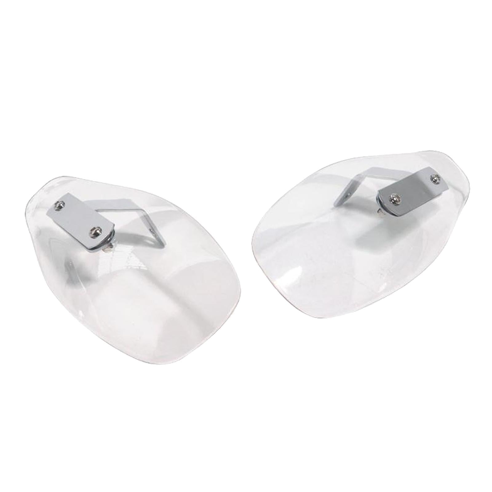 1 Pair Motorcycle Plastic Hand Guard Cold Wind Deflector Shield Transparent