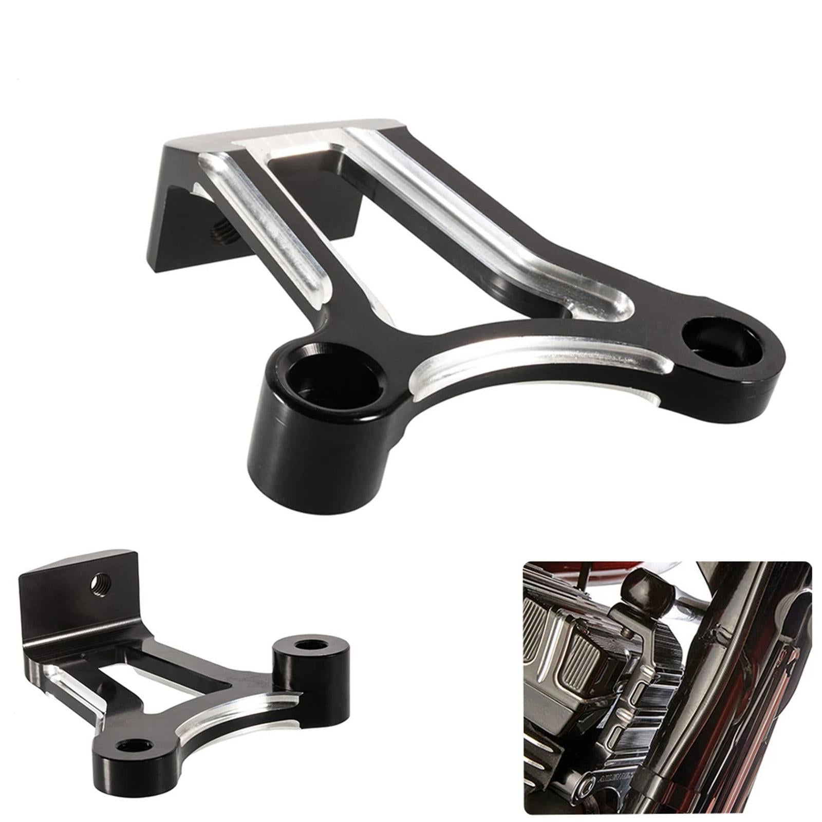 Front Engine Mount Bracket for Electra/Street Glide 2008-2016 Black White