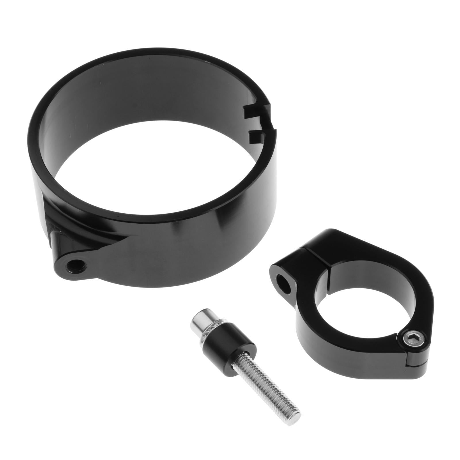 Motorcycle Speedometer Ring Side Mount Relocation Bracket For Harley Black