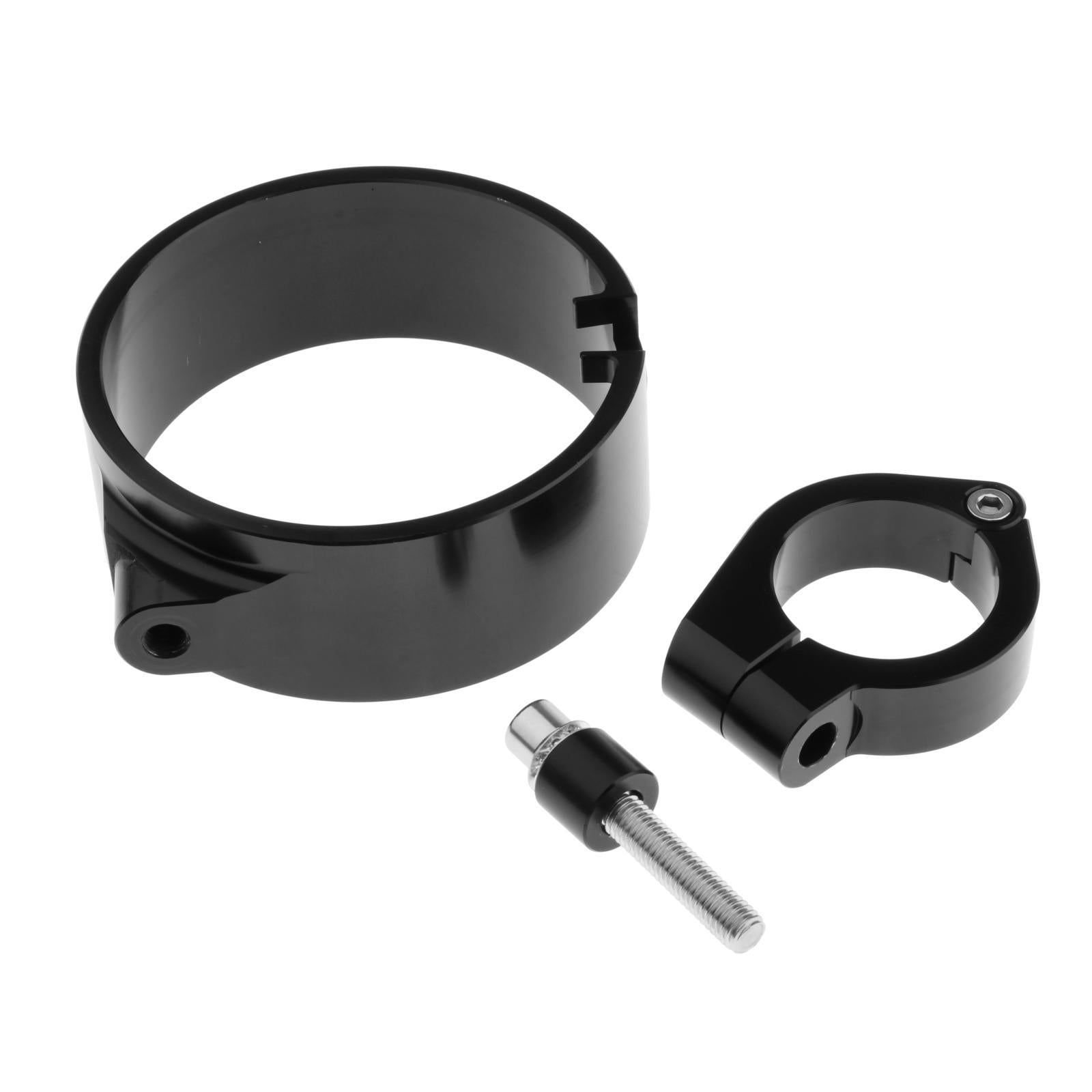 Motorcycle Speedometer Ring Side Mount Relocation Bracket For Harley Black