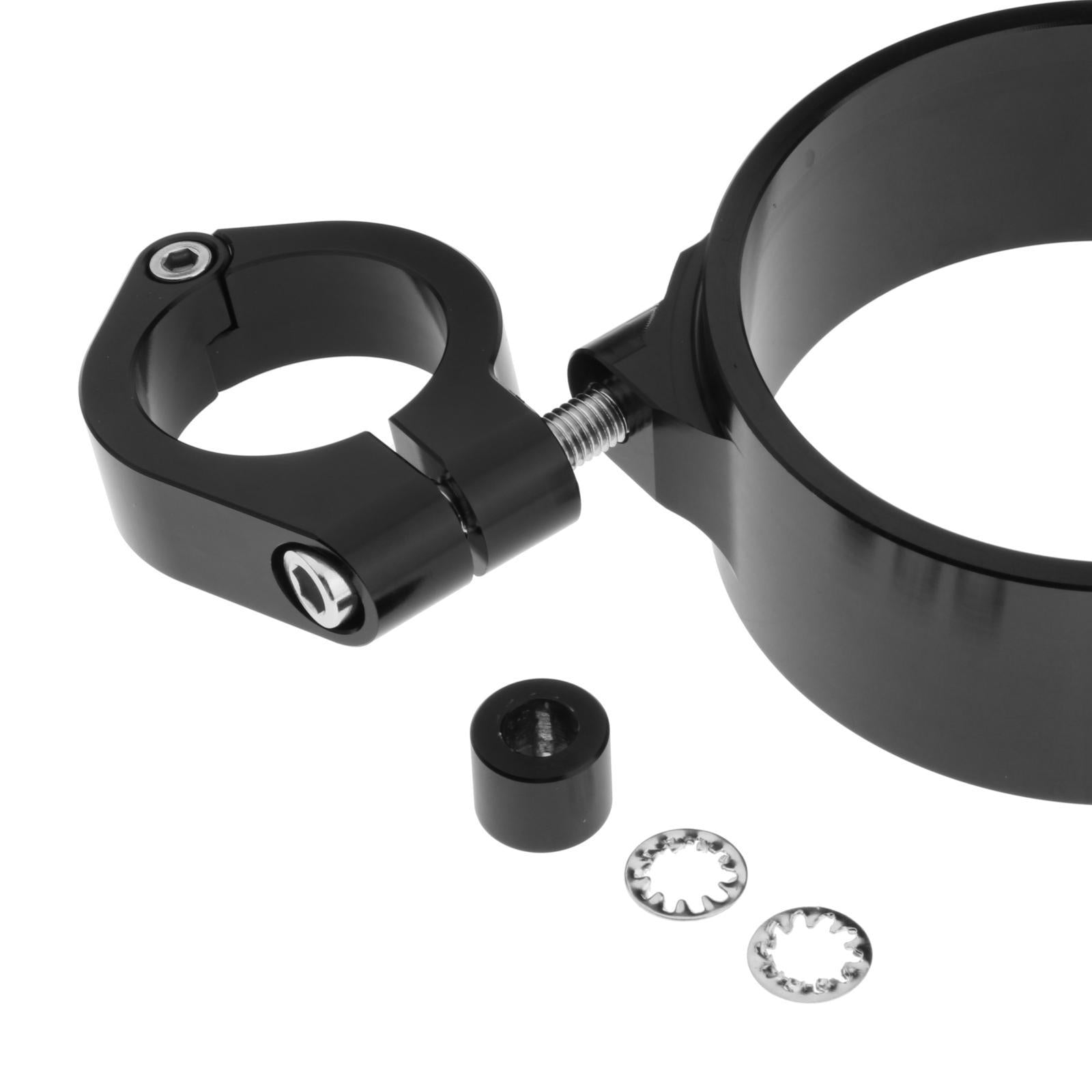 Motorcycle Speedometer Ring Side Mount Relocation Bracket For Harley Black