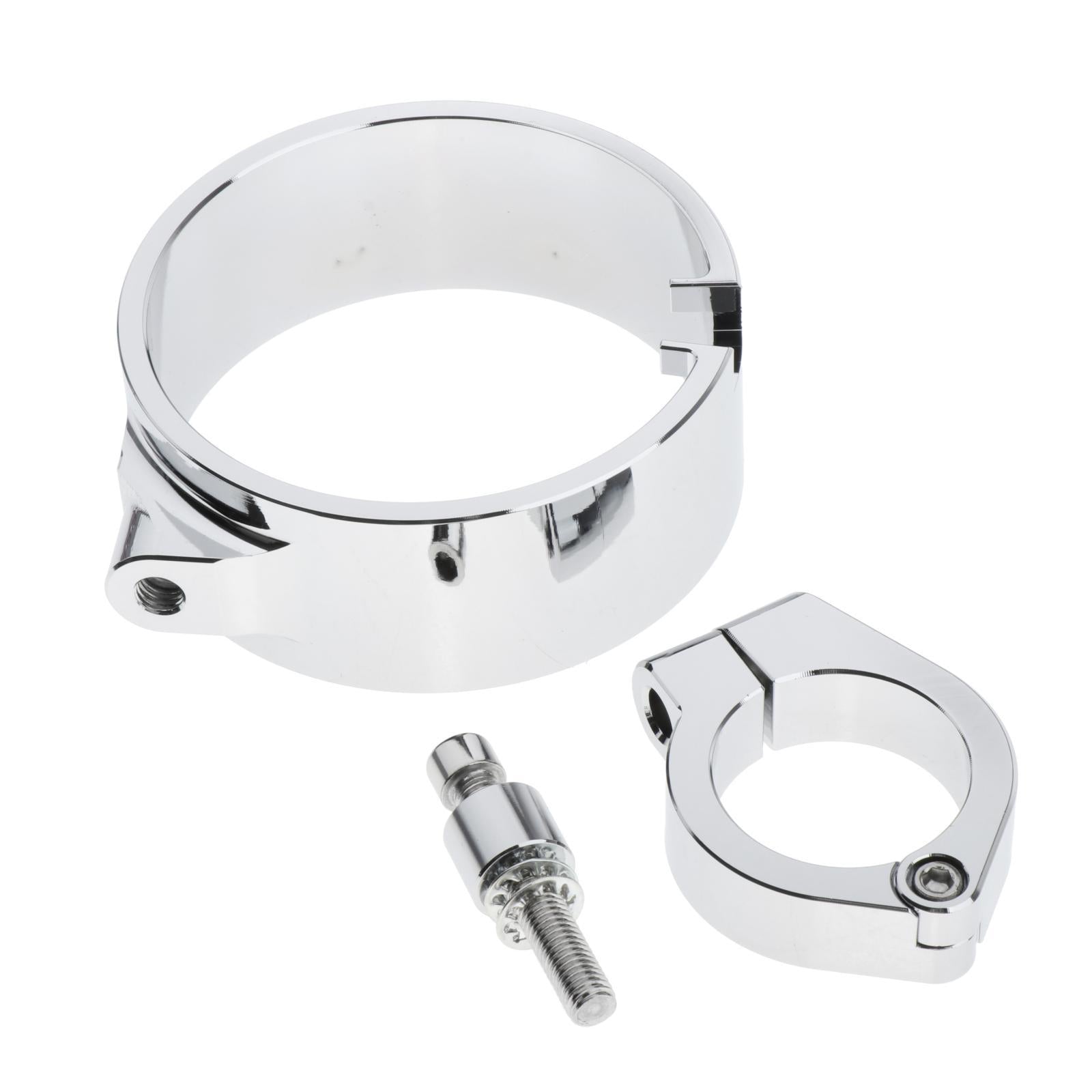 Motorcycle Speedometer Ring Side Mount Relocation Bracket For Harley Silver