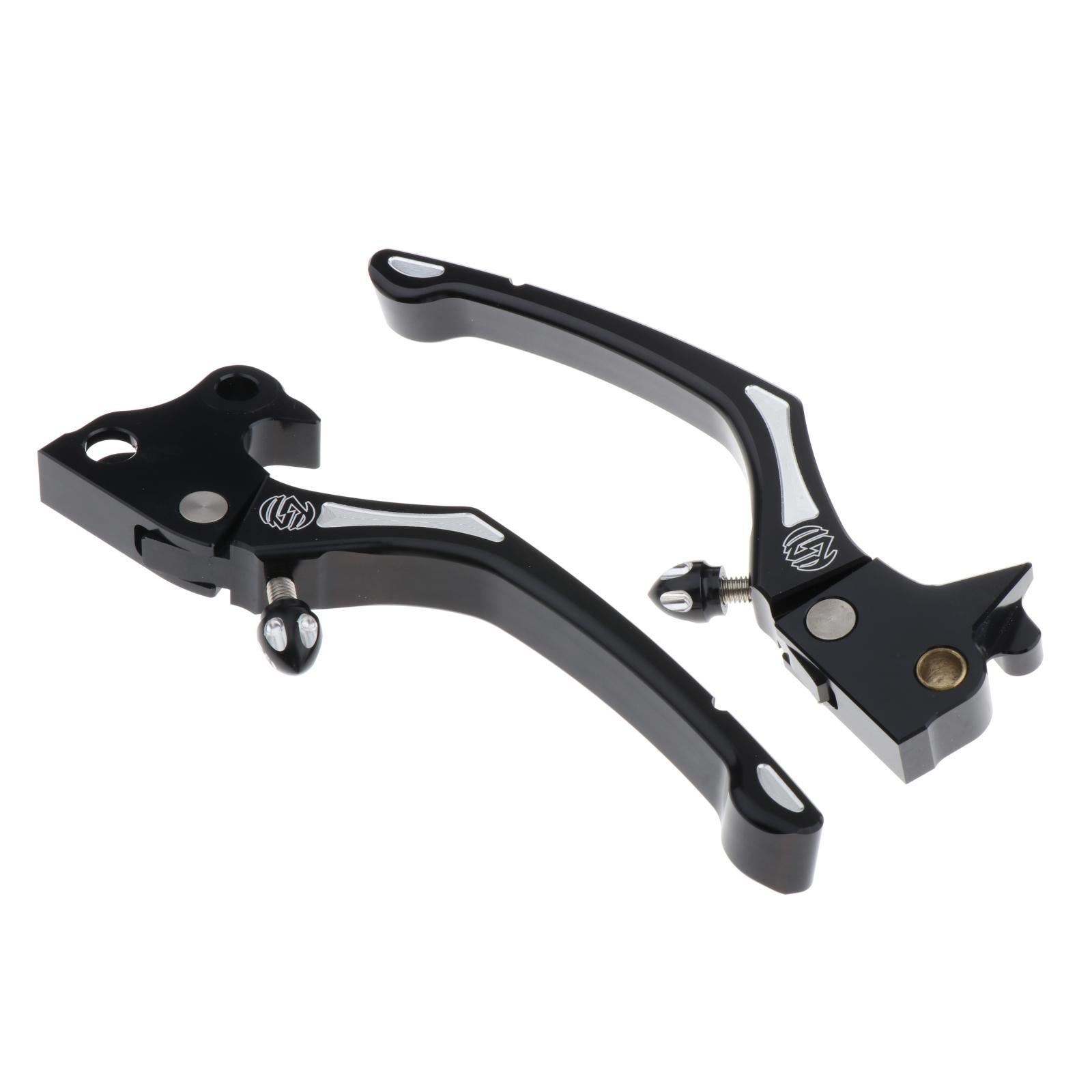 Regulator Clutch & Brake Lever Set Black for 04-13 XL Sportster