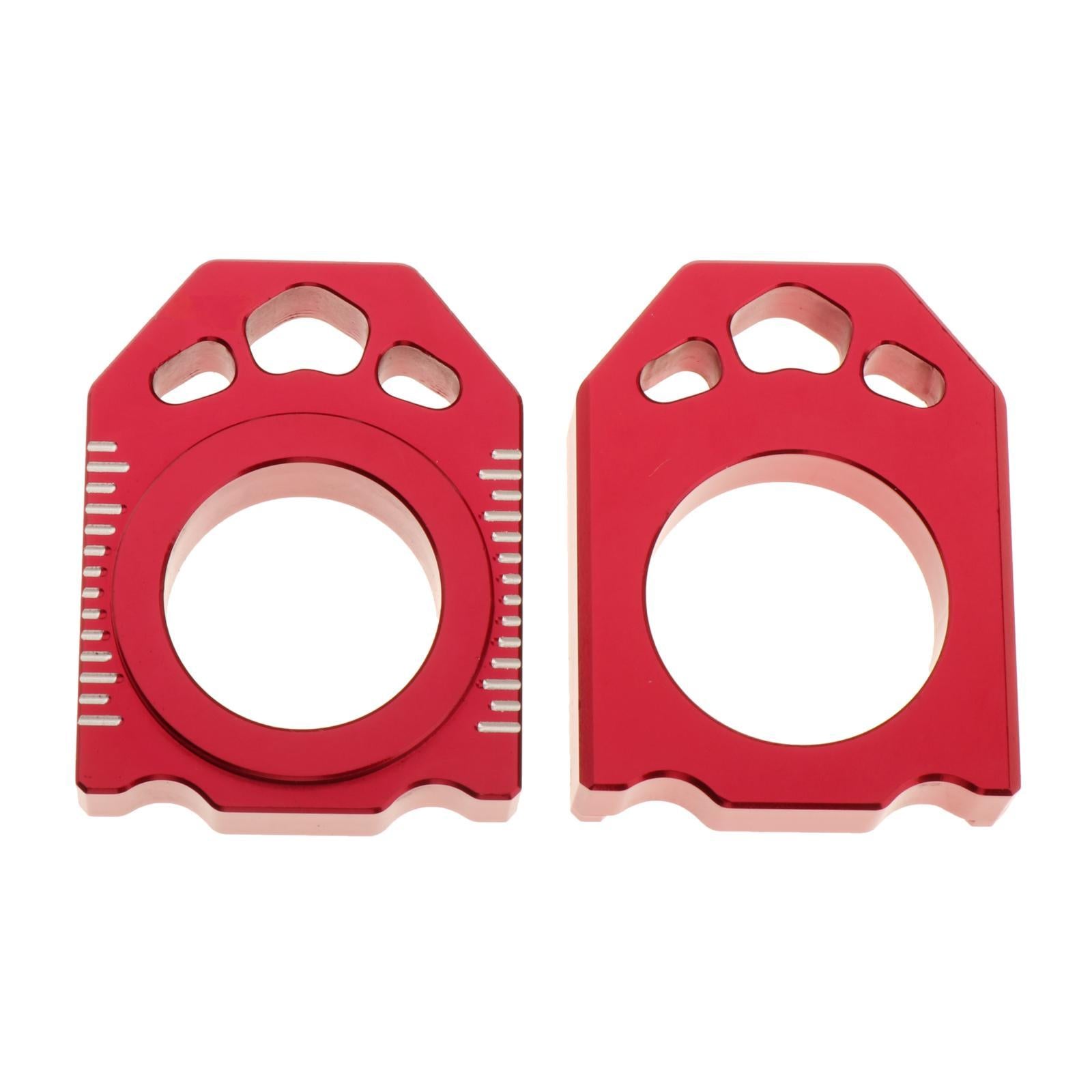 2pcs Motorcycle CNC Rear Adjuster Block Chains for HONDA CR125R CR250R