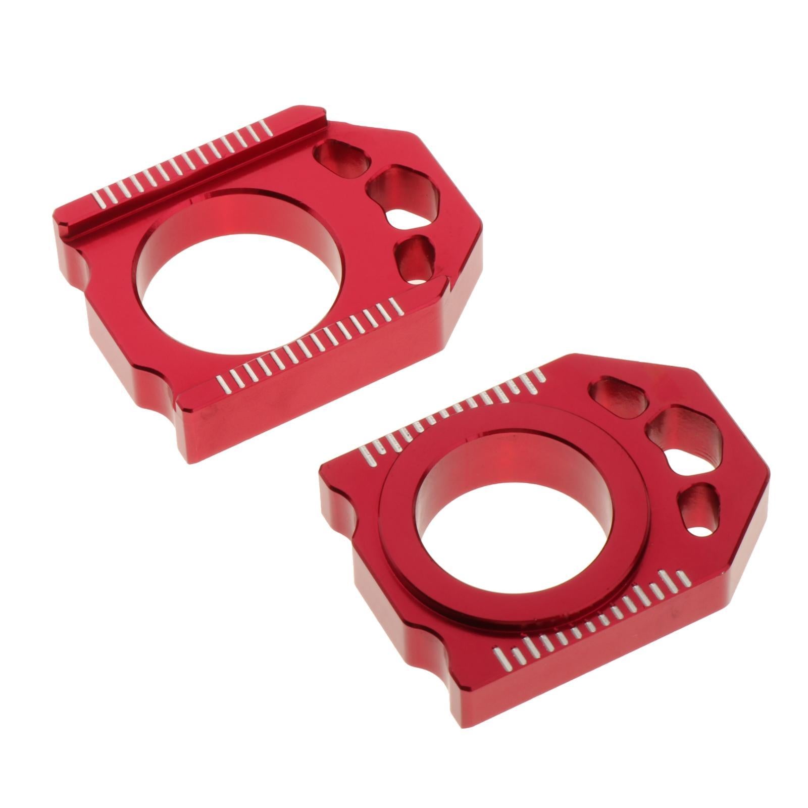 2pcs Motorcycle CNC Rear Adjuster Block Chains for HONDA CR125R CR250R