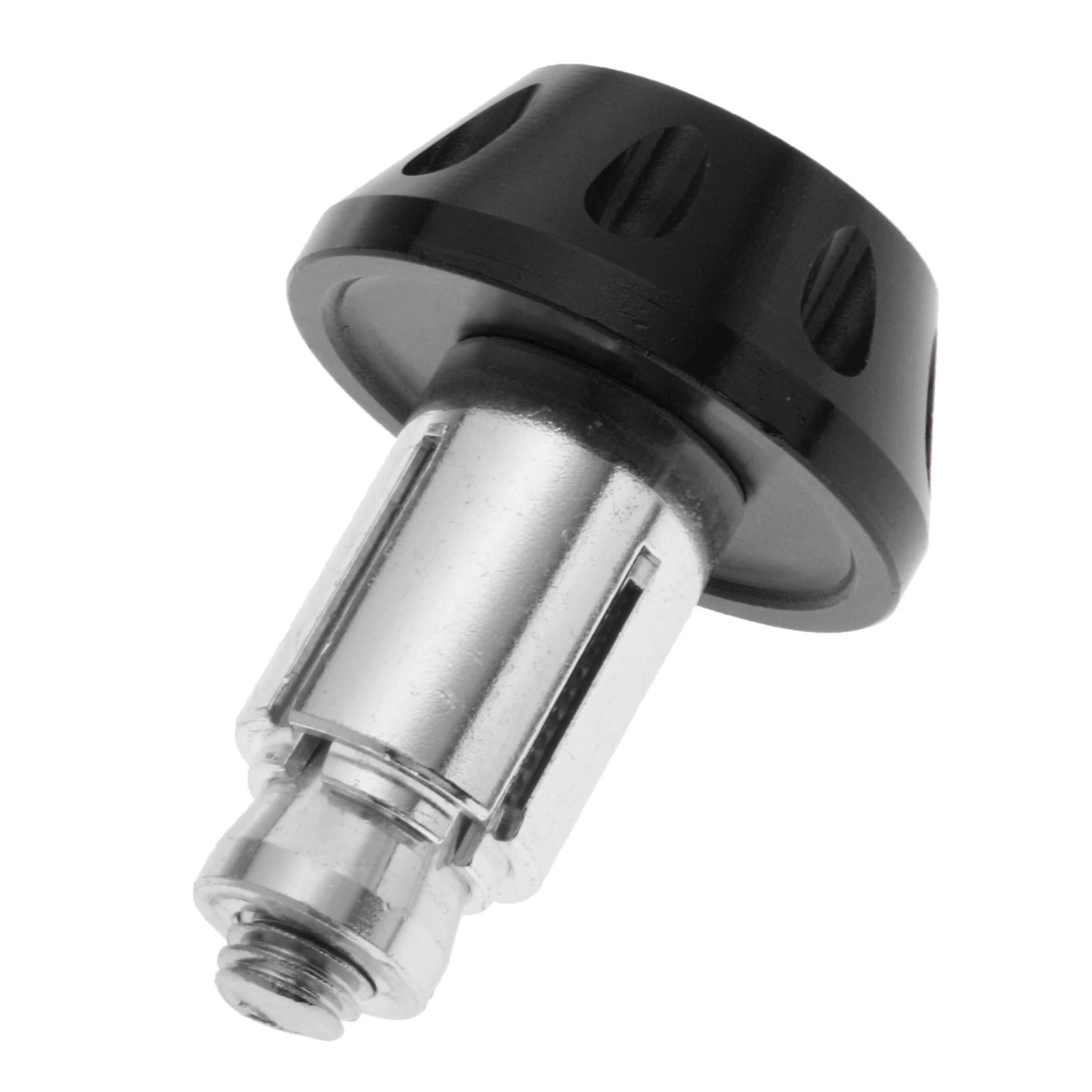 1 Pair Motorcycle Handlebar Grips Bar End Plug Universal Black