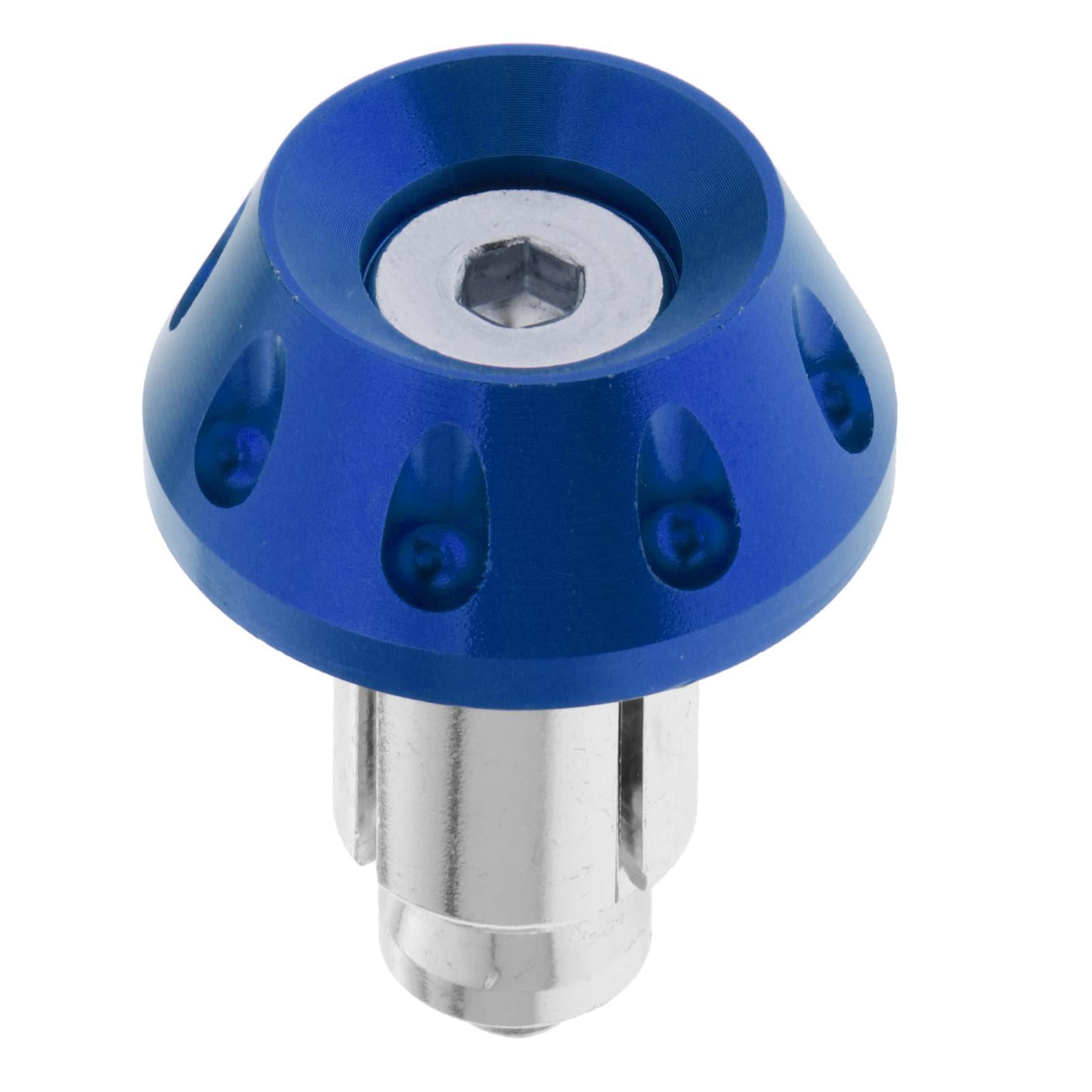 1 Pair Motorcycle Handlebar Grips Bar End Plug Universal Blue