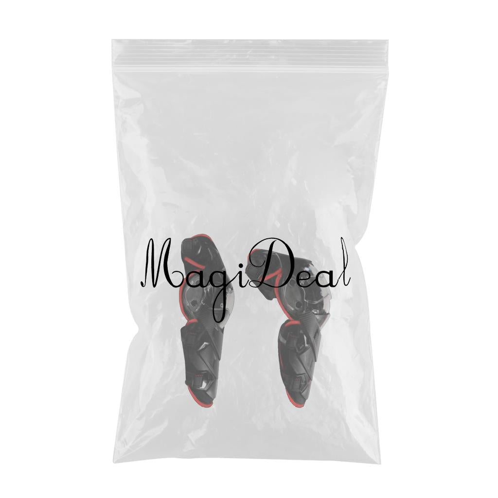 1 Pair Motorbike Knee Pads Armour Gear Motocross Shin Guards Protector Red