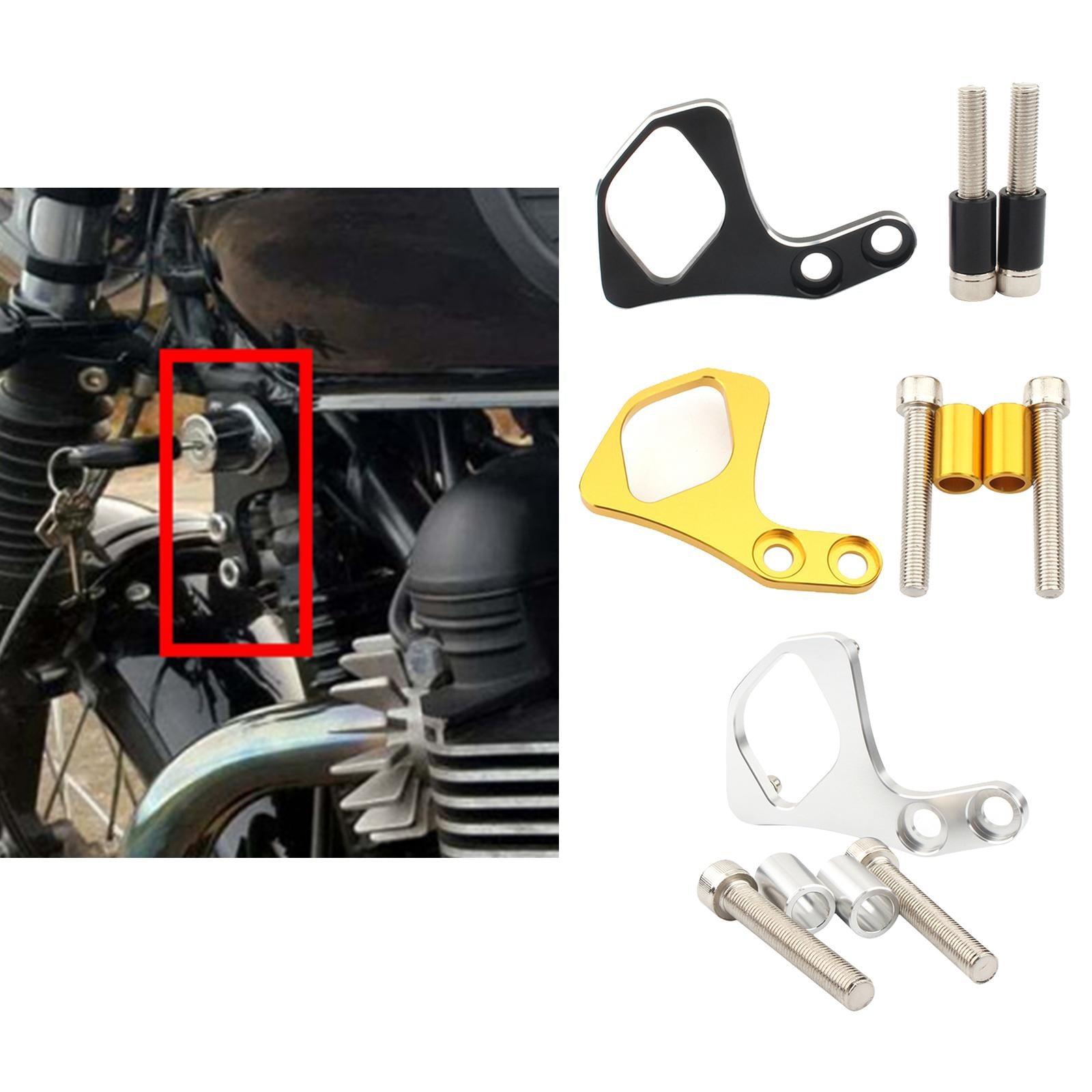 Motorcycle Ignition Key Relocation Bracket for Triumph Bonneville Golden