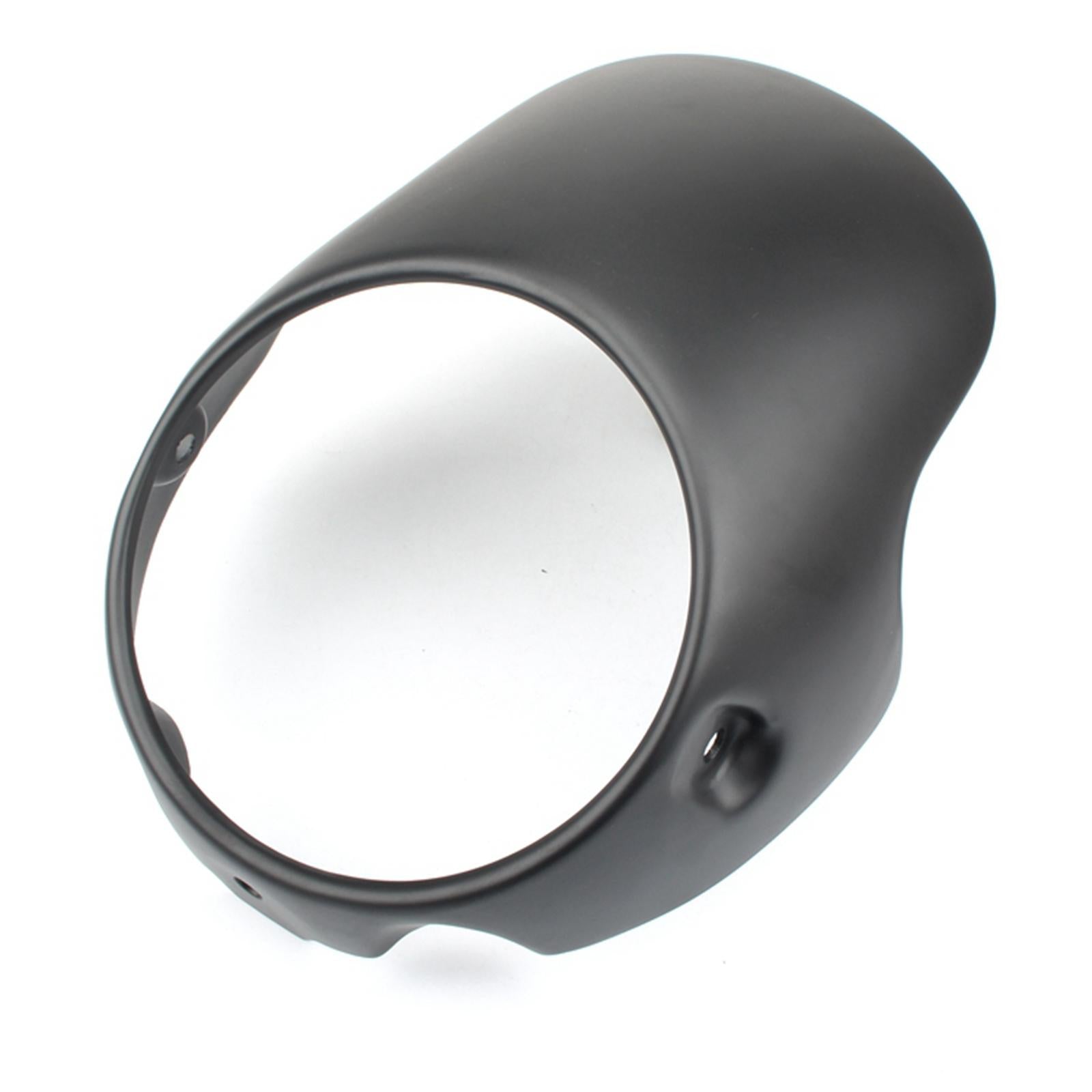 Black Cafe Racer Style 7 Headlight Fairing Screen Protector Universal"