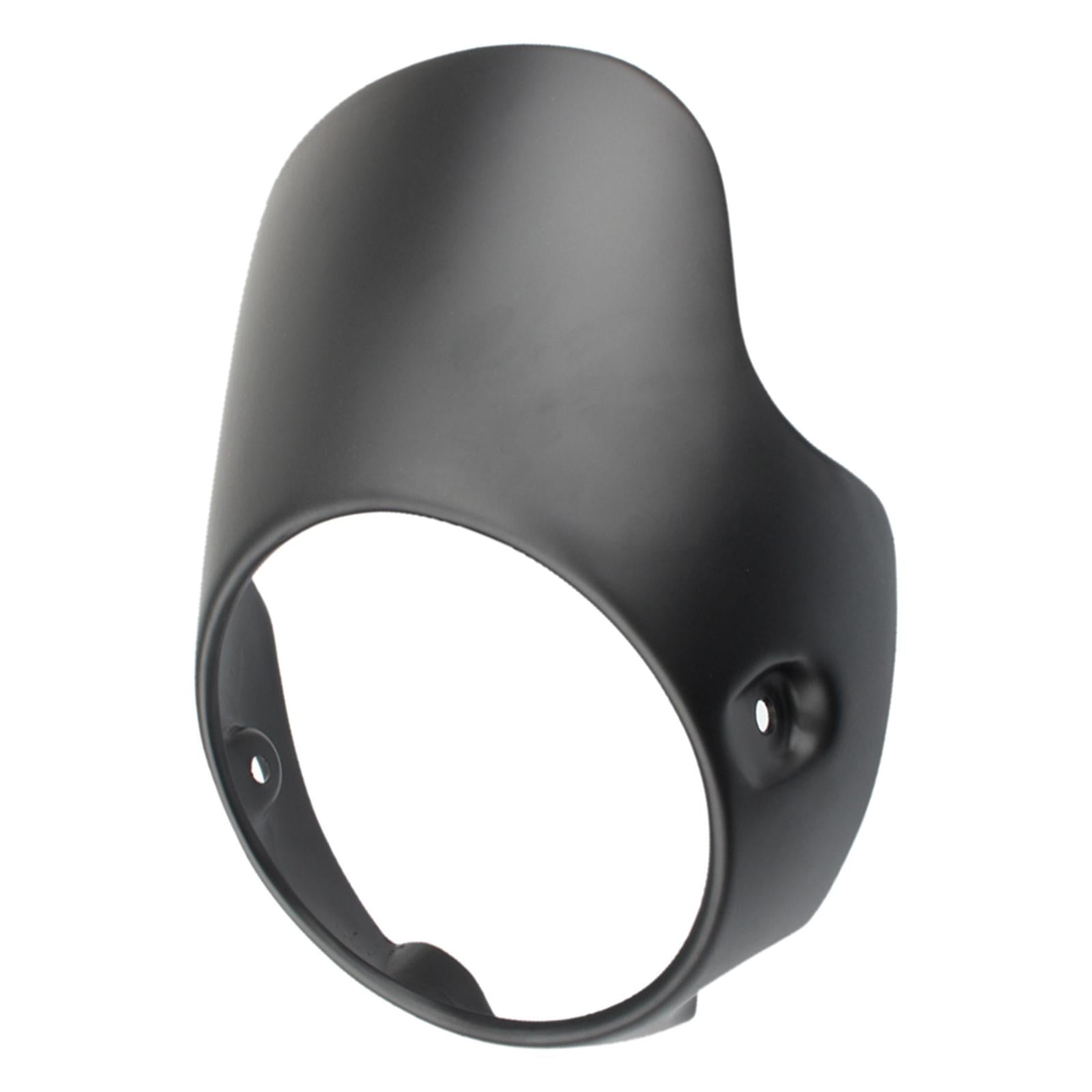 Black Cafe Racer Style 7 Headlight Fairing Screen Protector Universal"