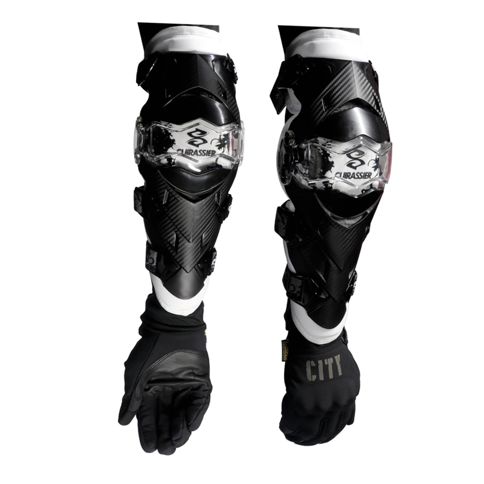Cuirassier E09 Motorcycle Elbow Pads Protector Guards Gear Protection White