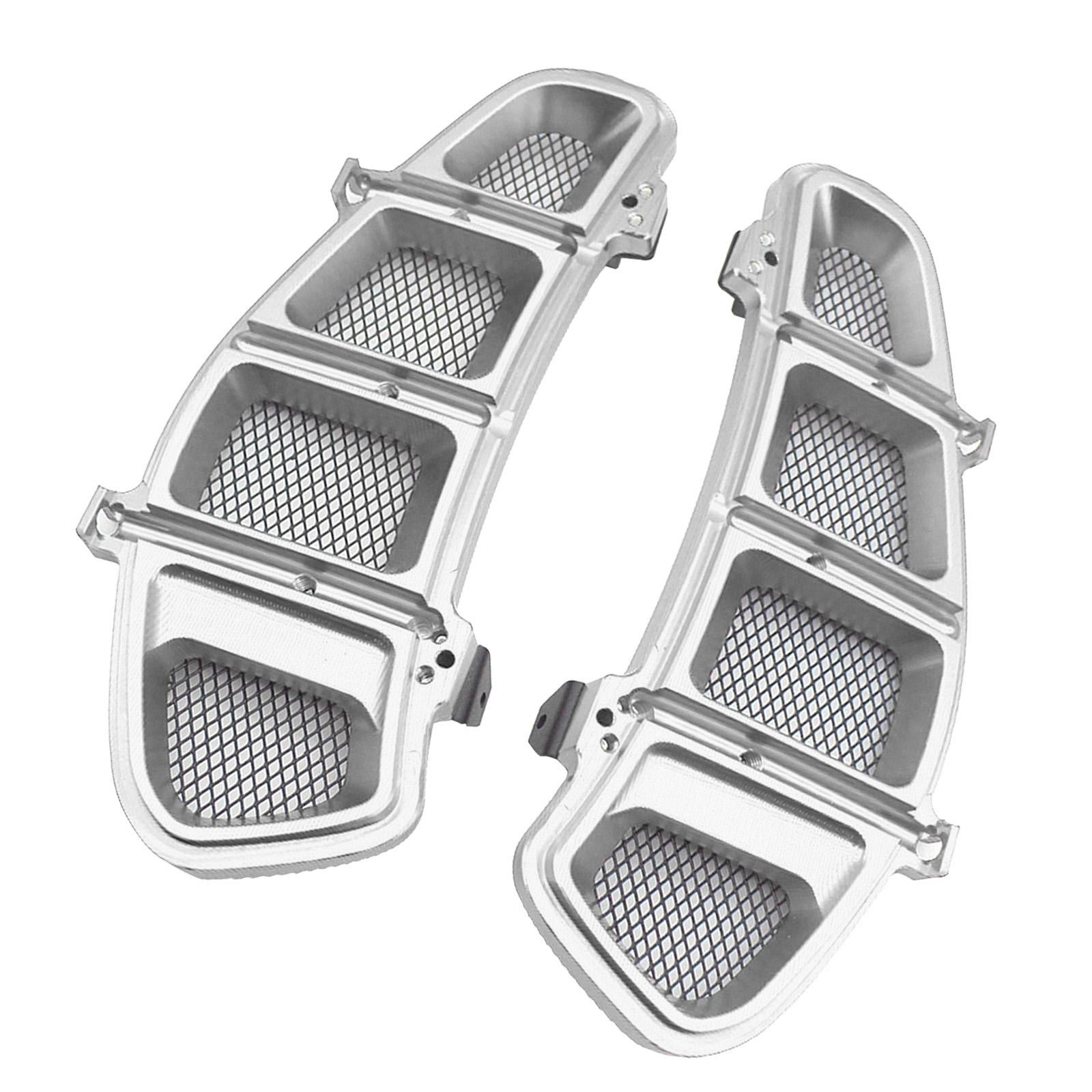 1 Pair Motorcycle Radiator Guard Cover for VESPA GTS 250 2013-2020 Silver