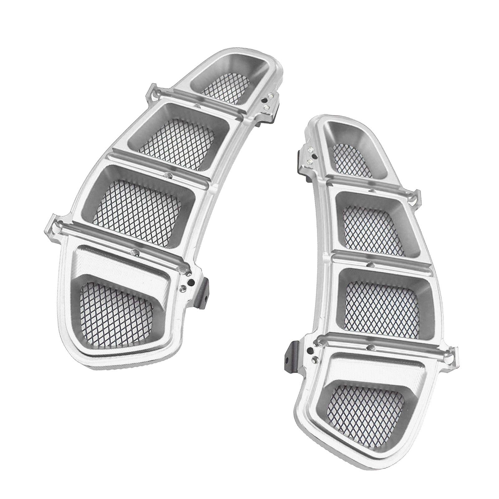 1 Pair Motorcycle Radiator Guard Cover for VESPA GTS 250 2013-2020 Silver