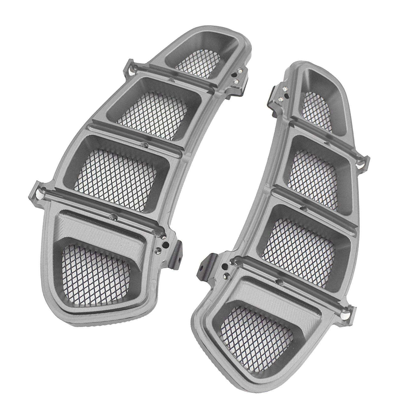 1 Pair Motorcycle Radiator Guard Cover for VESPA GTS 250 2013-2020 Titanium