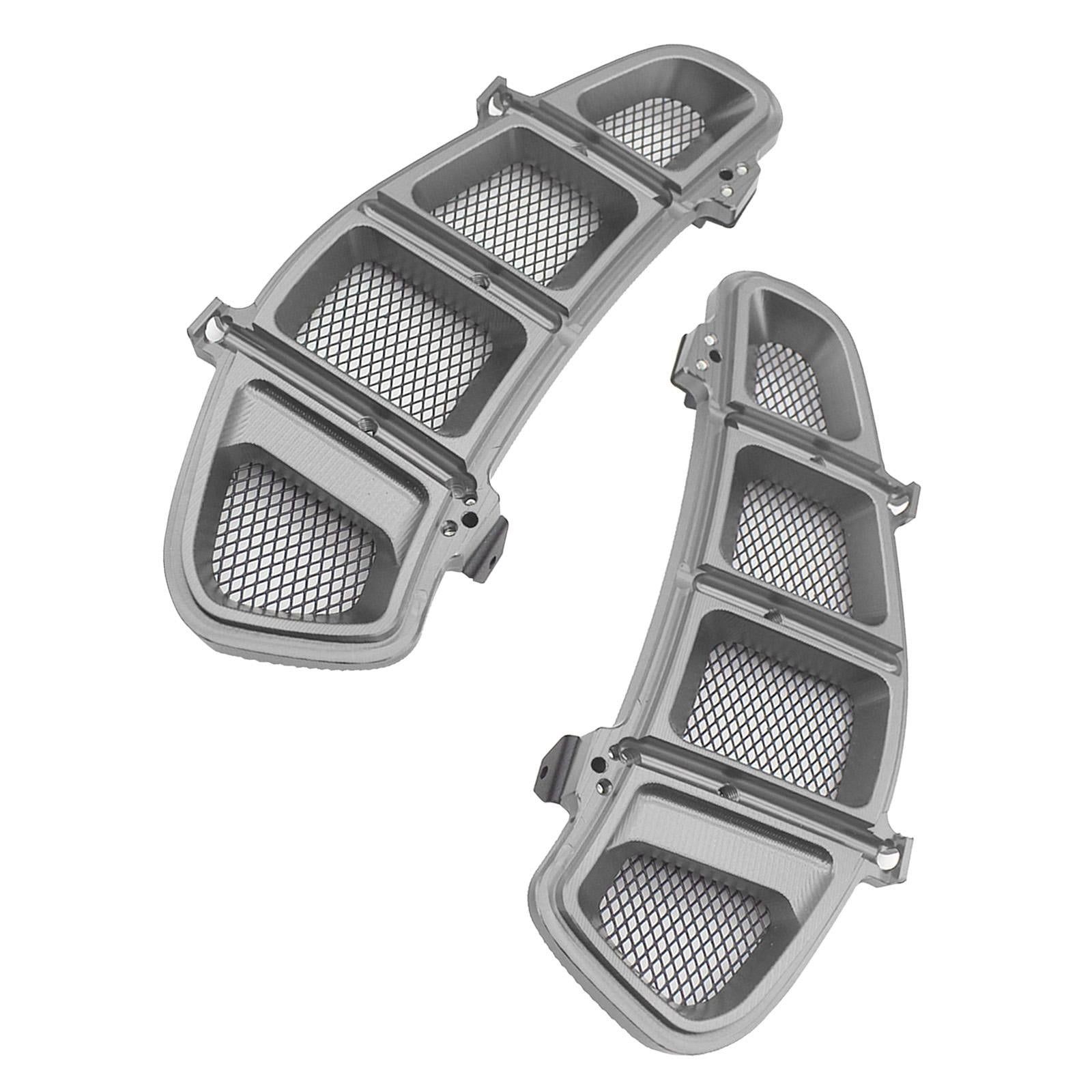 1 Pair Motorcycle Radiator Guard Cover for VESPA GTS 250 2013-2020 Titanium