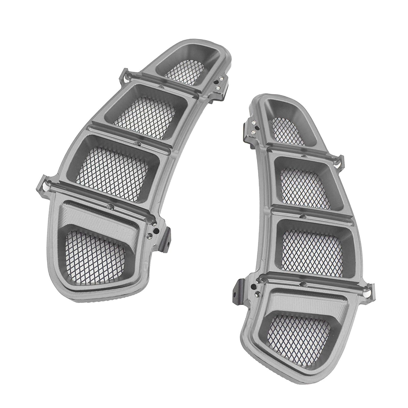 1 Pair Motorcycle Radiator Guard Cover for VESPA GTS 250 2013-2020 Titanium