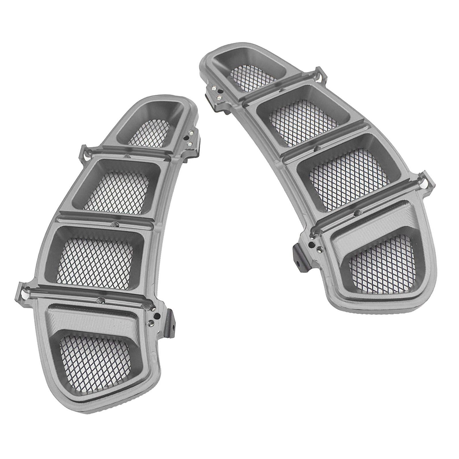 1 Pair Motorcycle Radiator Guard Cover for VESPA GTS 250 2013-2020 Titanium