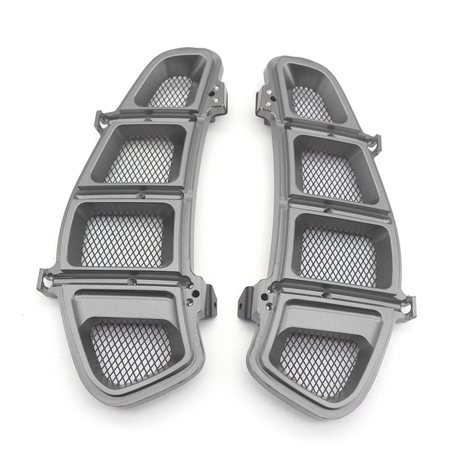 1 Pair Motorcycle Radiator Guard Cover for VESPA GTS 250 2013-2020 Titanium