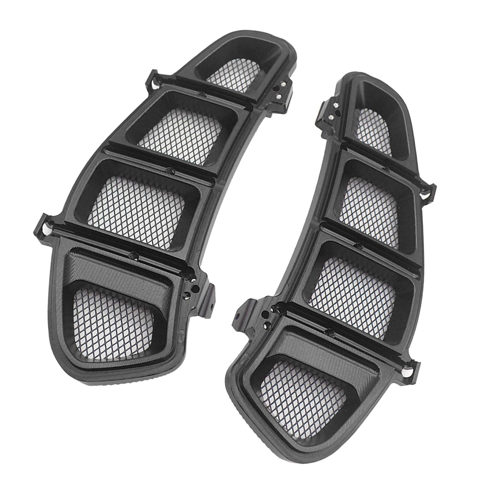 1 Pair Motorcycle Radiator Guard Cover for VESPA GTS 250 2013-2020 Black