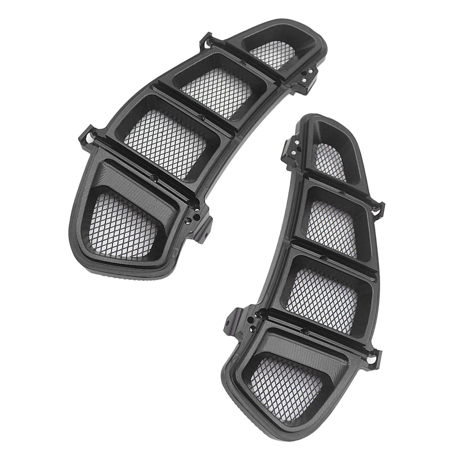 1 Pair Motorcycle Radiator Guard Cover for VESPA GTS 250 2013-2020 Black