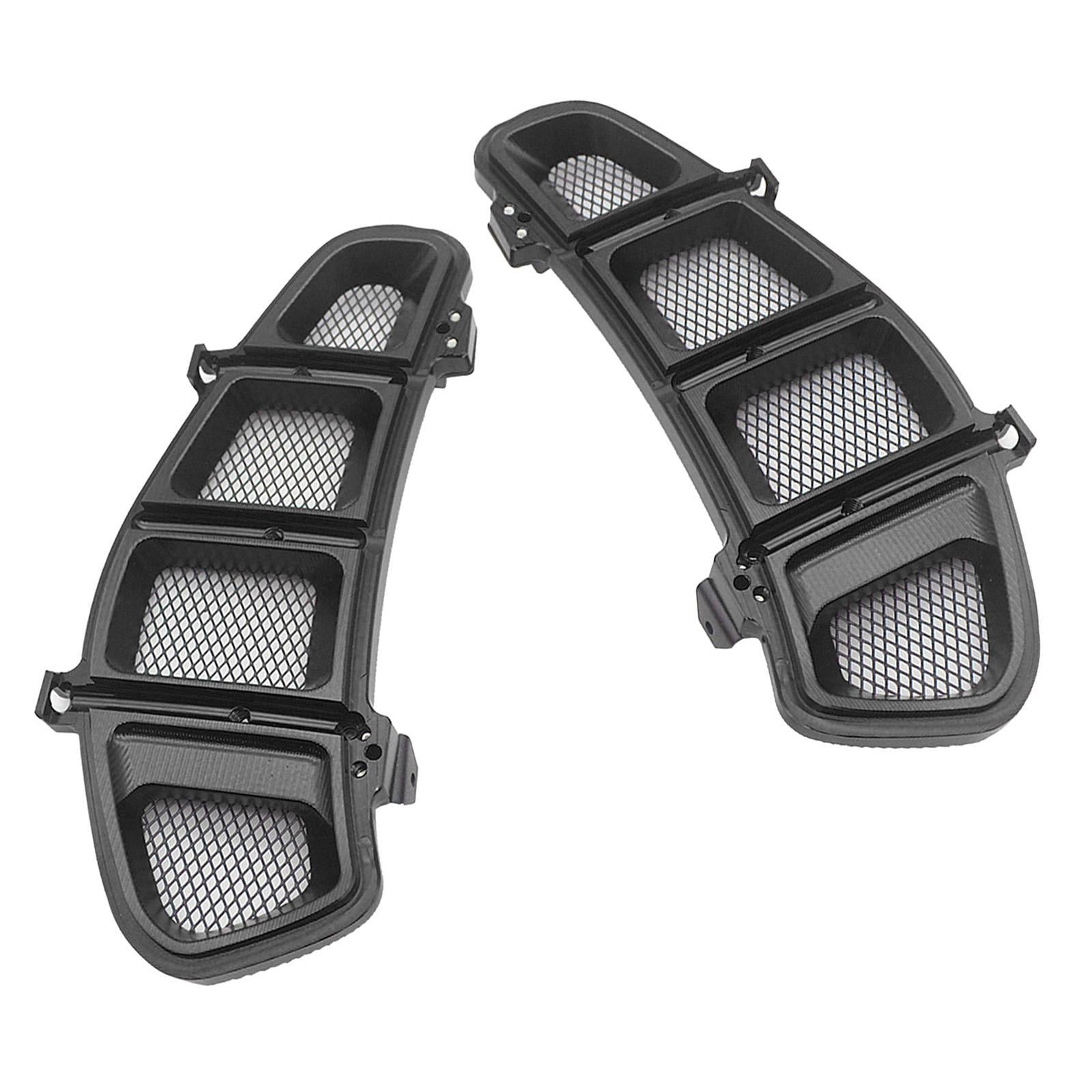 1 Pair Motorcycle Radiator Guard Cover for VESPA GTS 250 2013-2020 Black