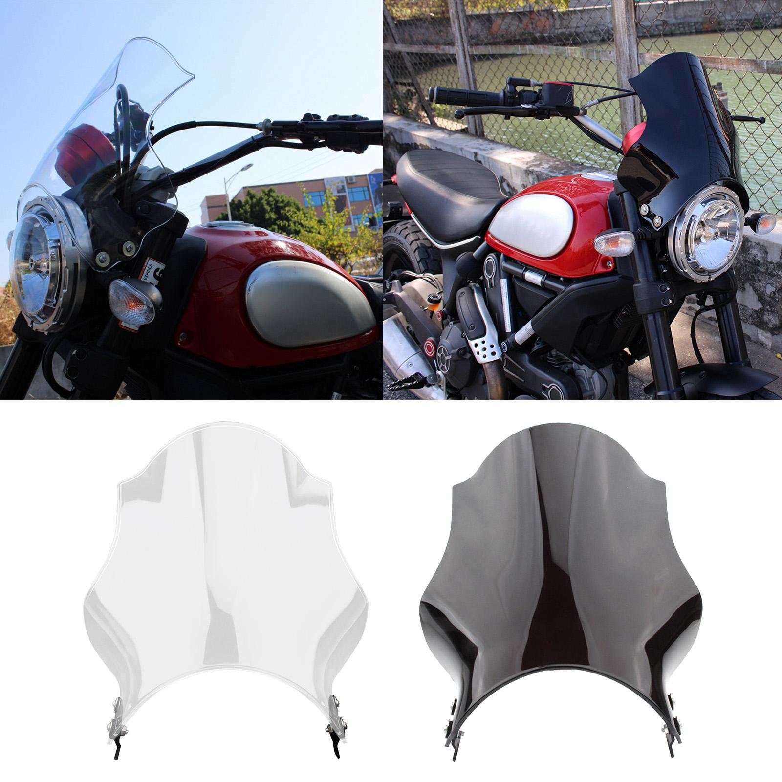 ABS Windshield Deflector Airflow for DUCATI SCRAMBLER 800 2015-2020 black