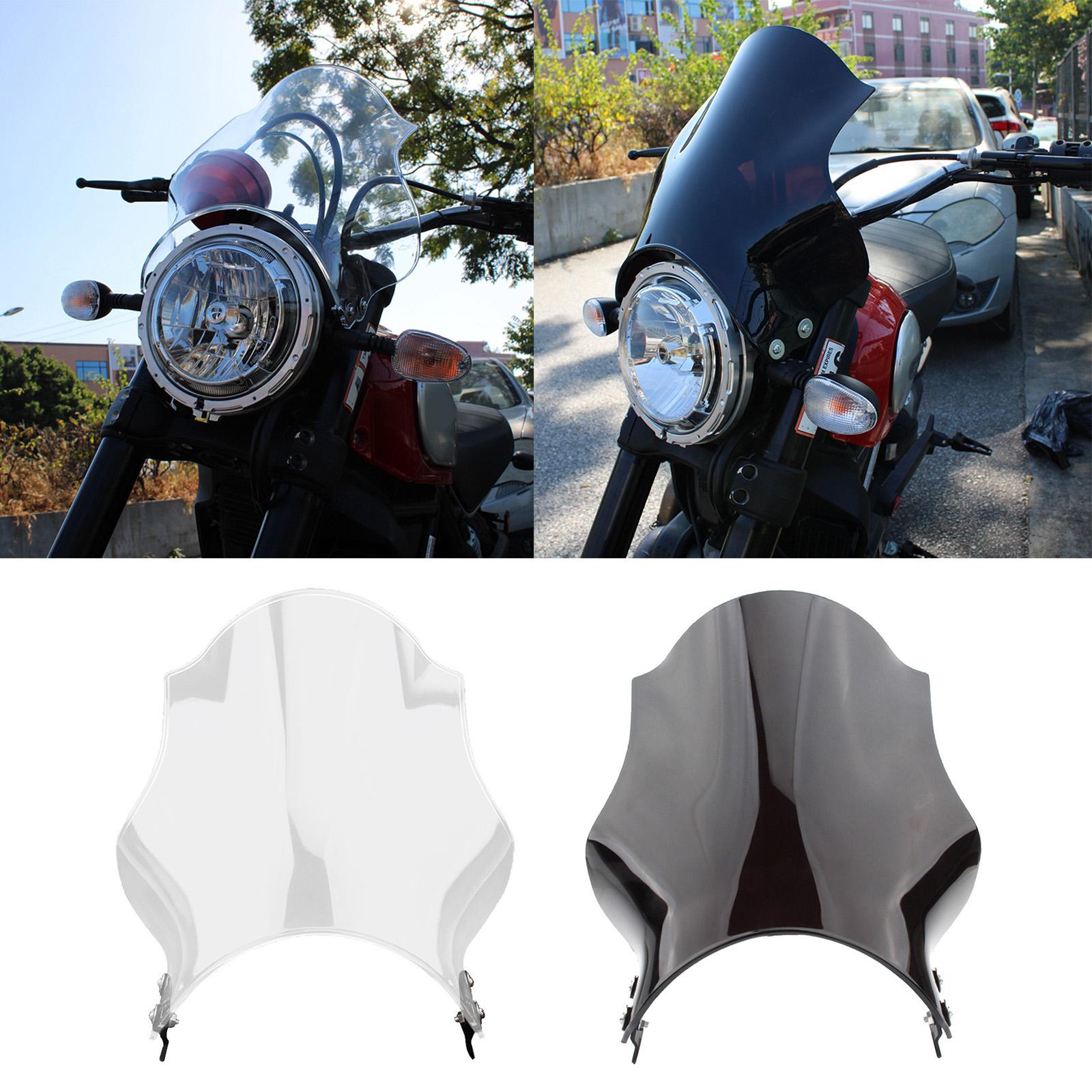 ABS Windshield Deflector Airflow for DUCATI SCRAMBLER 800 2015-2020 black