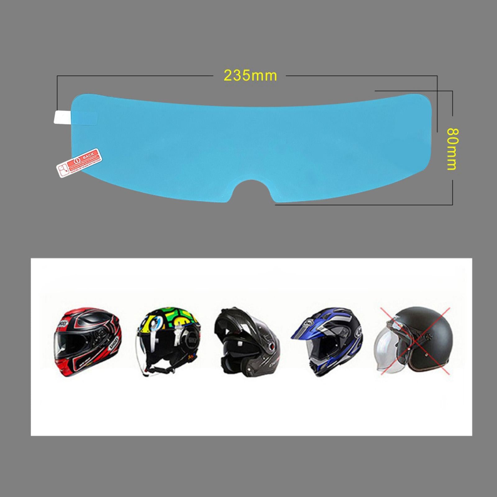 High Quality Universal Motorcycle Anti Fog Film Patch 23.5x8cm 9.25x3.15""