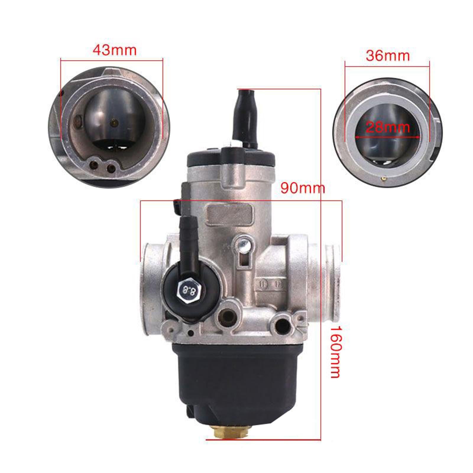 Carburetor C4 Phbh 28 Bs Engines for Accessories Easy to Repalce 160x90mm