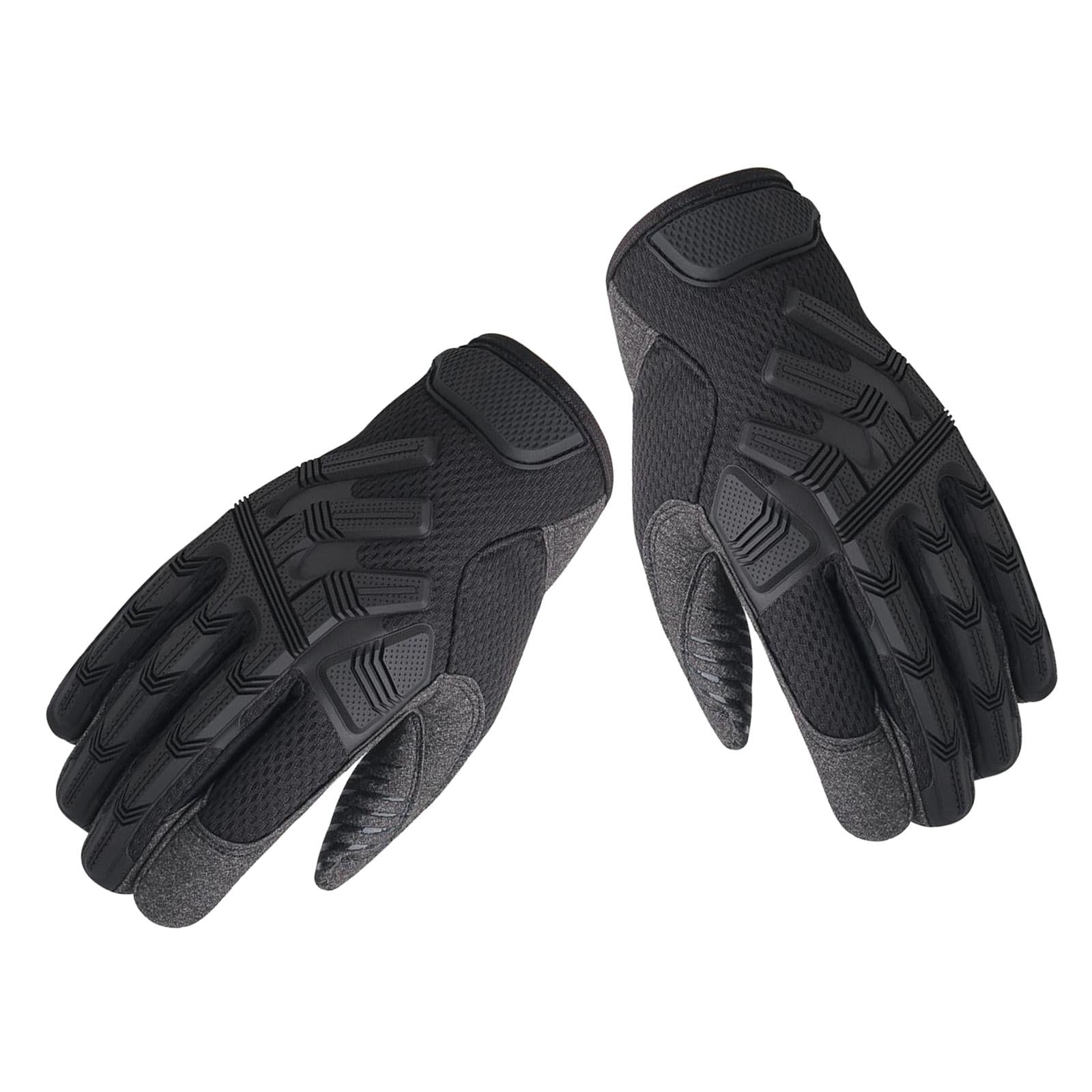 Windproof Motorcycle Gloves Non-Slip for Men Women Cycling ATV UTV Outdoor S black