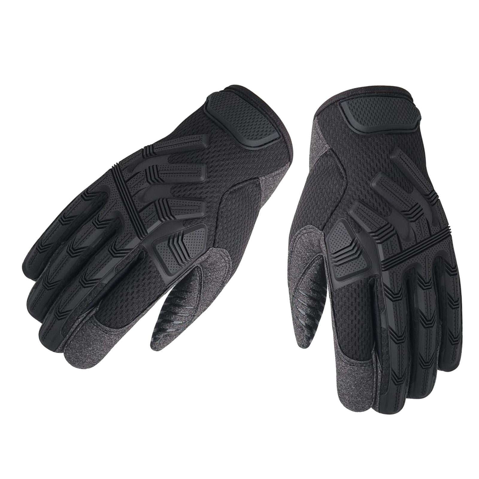 Windproof Motorcycle Gloves Non-Slip for Men Women Cycling ATV UTV Outdoor S black