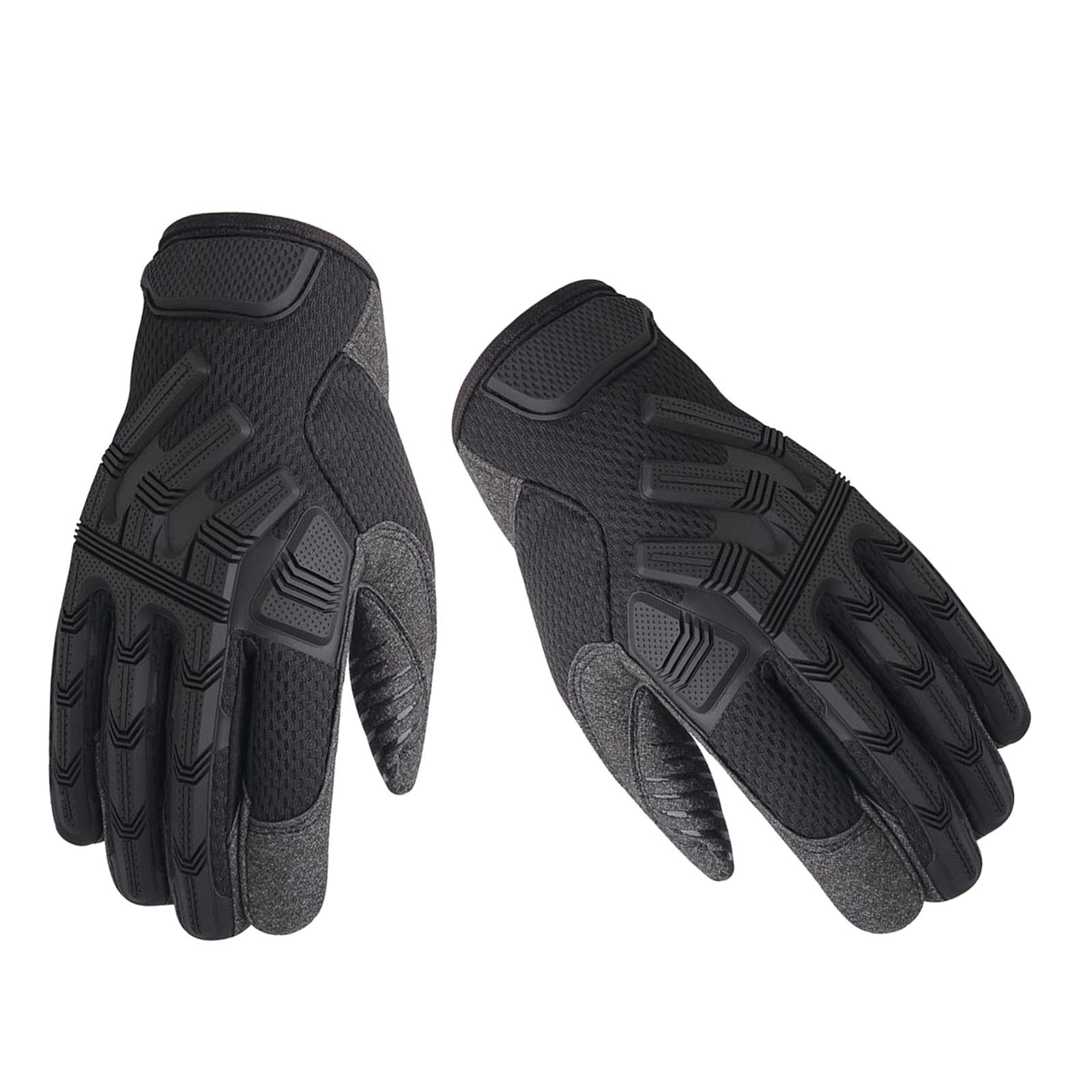 Windproof Motorcycle Gloves Non-Slip for Men Women Cycling ATV UTV Outdoor S black