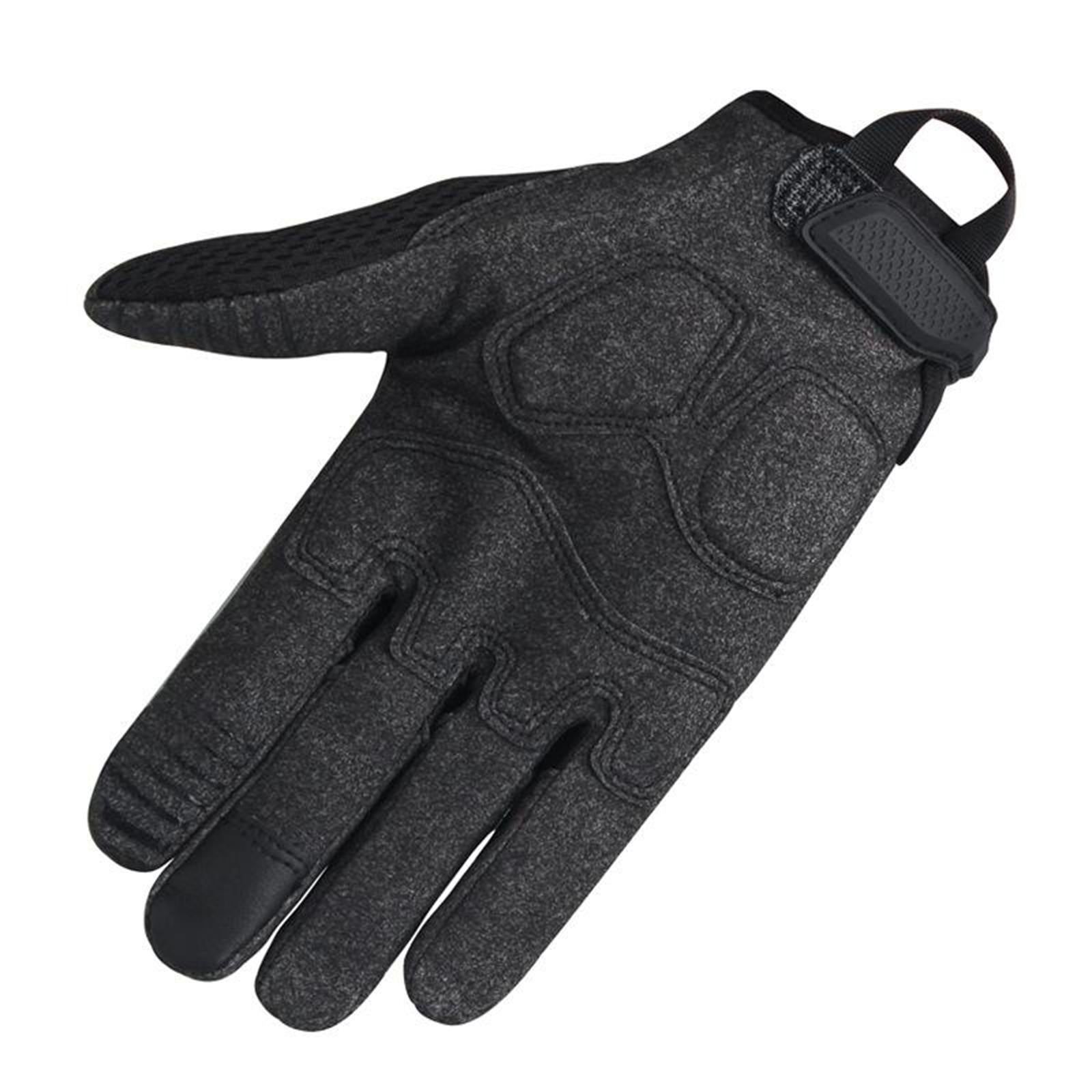 Windproof Motorcycle Gloves Non-Slip for Men Women Cycling ATV UTV Outdoor M black