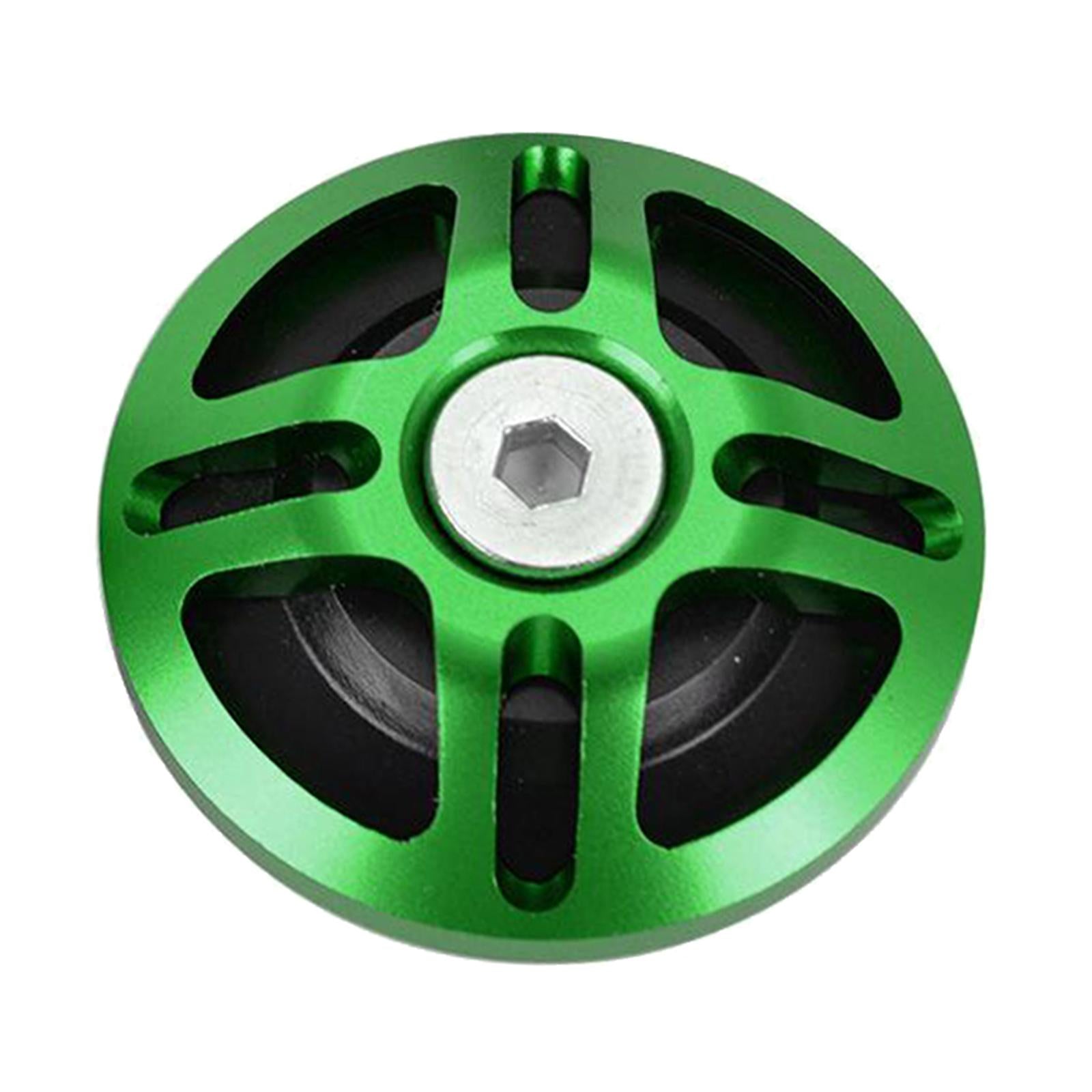 2x Motors Aluminum Alloy Frame Hole Cap Decorative Plug for Ninja400 Green