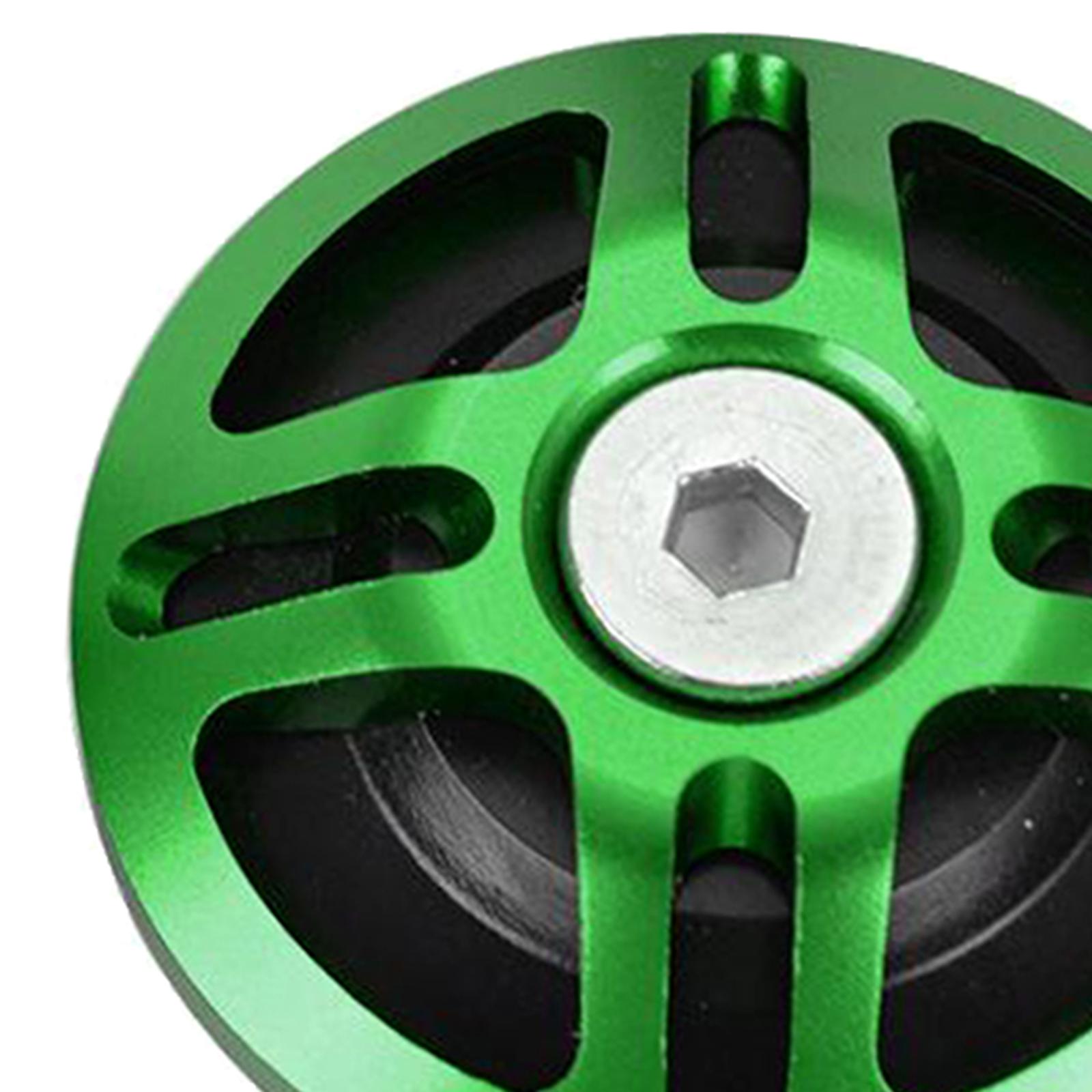 2x Motors Aluminum Alloy Frame Hole Cap Decorative Plug for Ninja400 Green