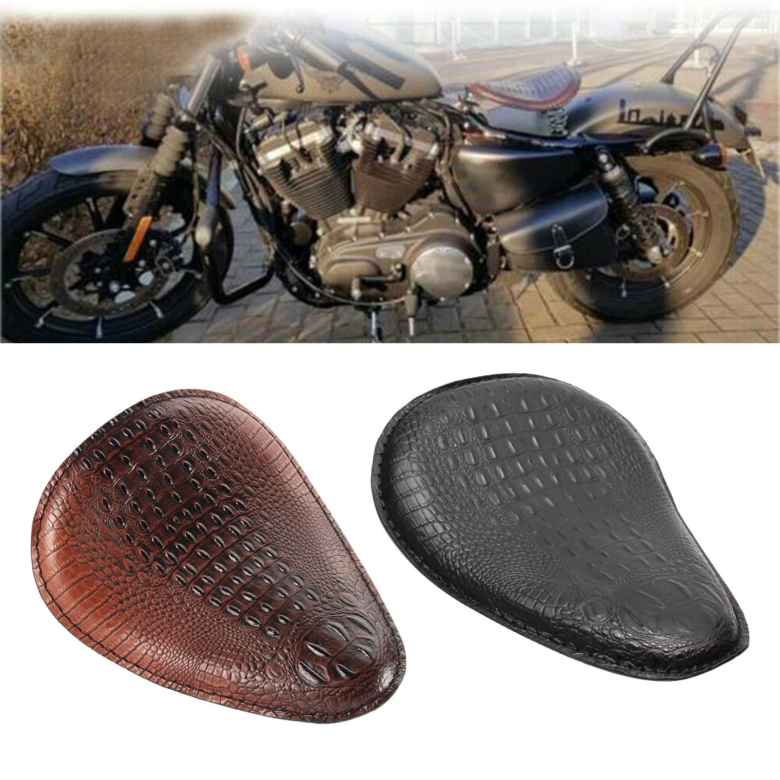 Motorcycle Solo Seat for Harley Custom Chopper Bobber Saddle Seat Black