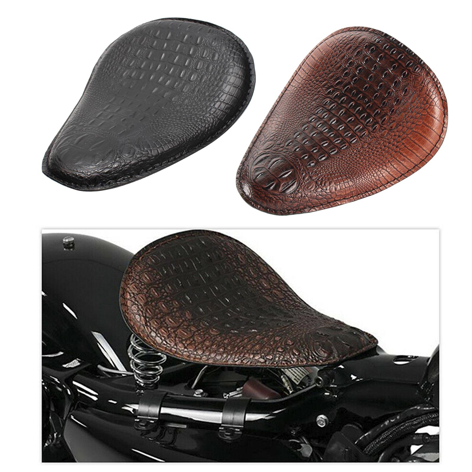 Motorcycle Solo Seat for Harley Custom Chopper Bobber Saddle Seat Black