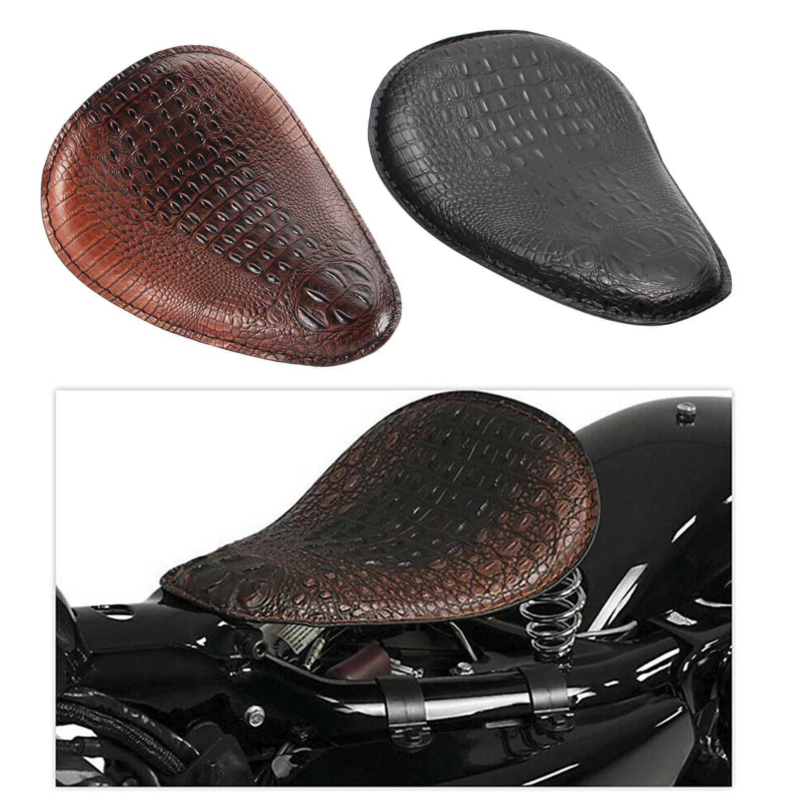 Motorcycle Solo Seat for Harley Custom Chopper Bobber Saddle Seat Black