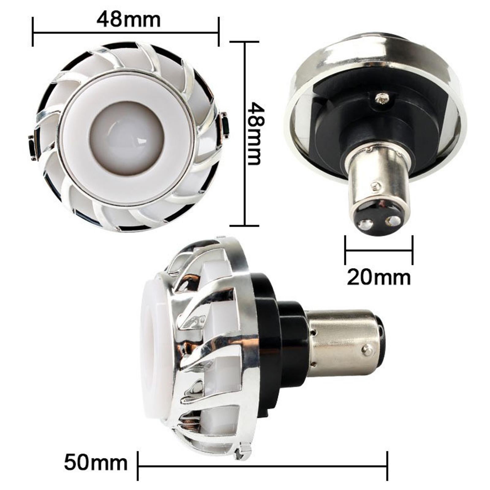 LED 12V Motorcycle Rear Brake Tail Light Angel Devil Eye Strobe Lamp Style C