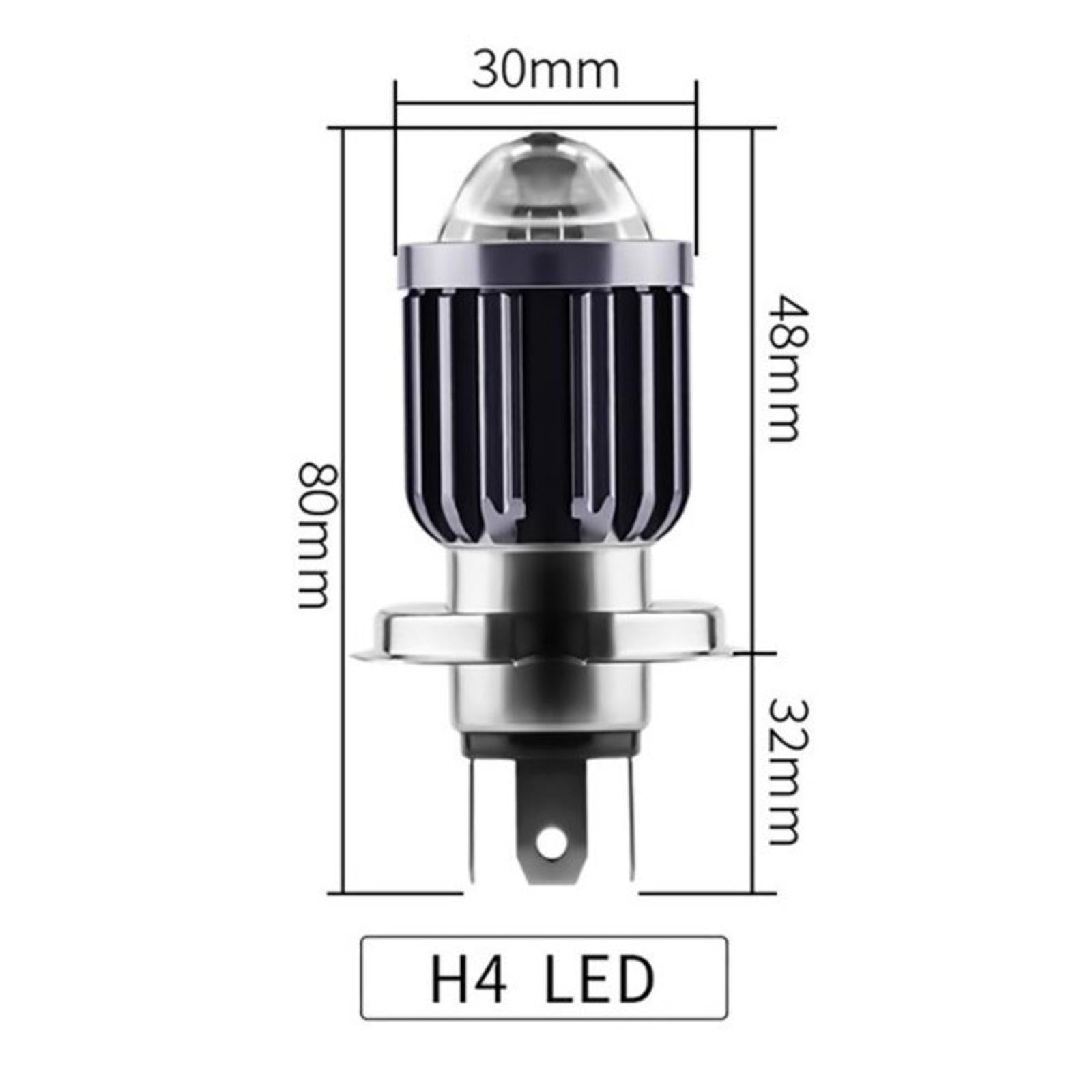 Motorcycle Headlight LED Bulbs Hi Lo beam Fog Lights Scooter Accessories H4