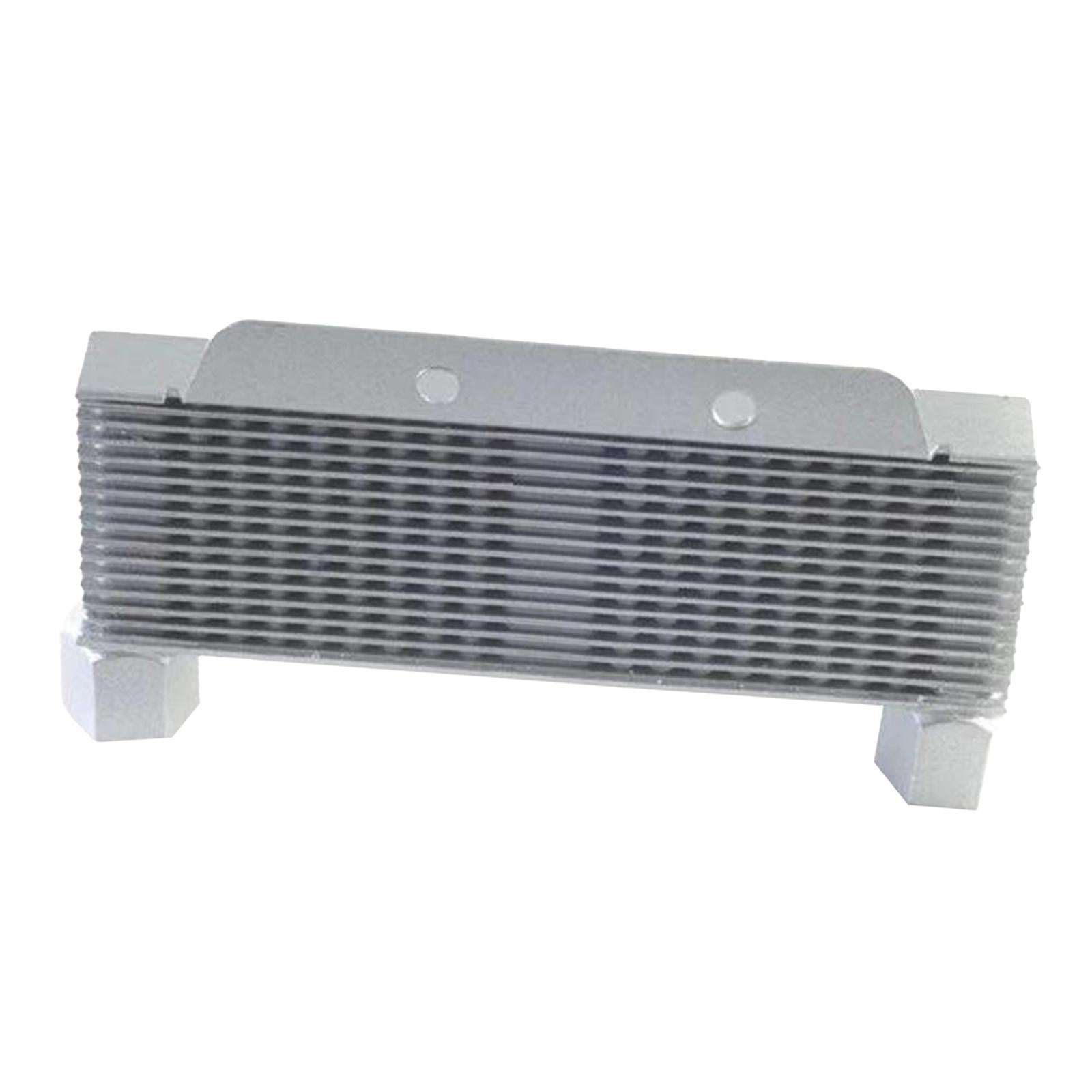 Universal Motorbike Engine Oil Cooler Radiator Silver Motorbike ATV Bikes