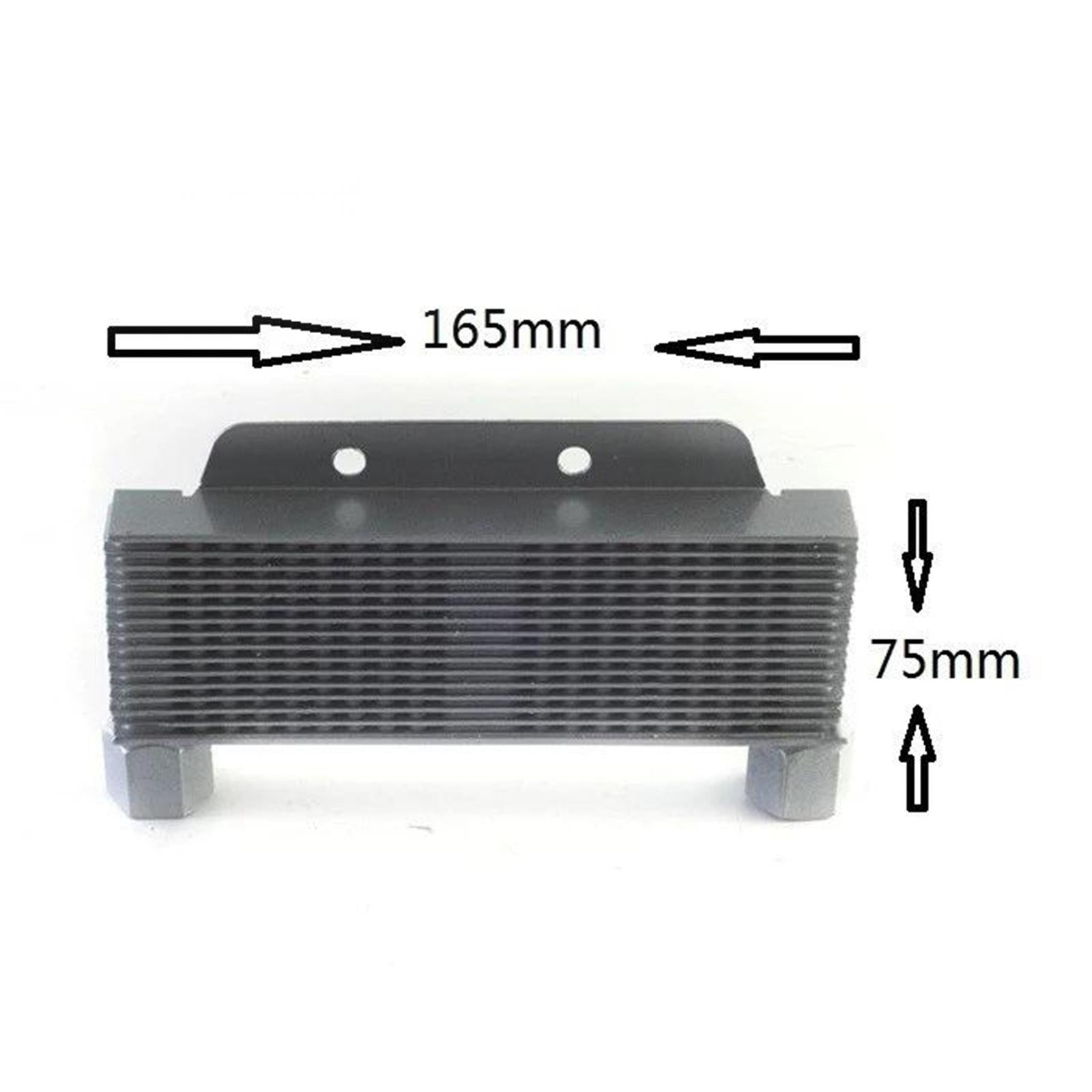 Universal Motorbike Engine Oil Cooler Radiator Silver Motorbike ATV Bikes