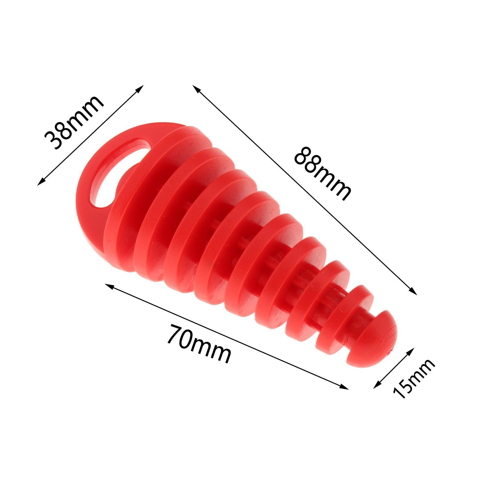 Universal Motorcycle Exhaust Pipe Silencer Motorbike Muffler Insert Red